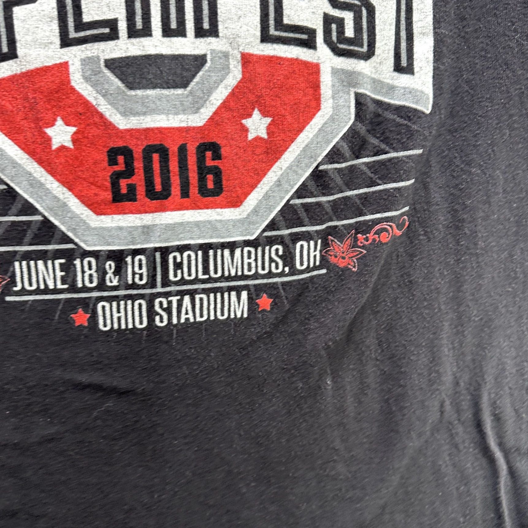 Vintage Buckeye Country Superfest Shirt Mens Small Black 2016 Ohio Stadium Concert Tee Size US S / EU 44-46 / 1 - 3 Thumbnail