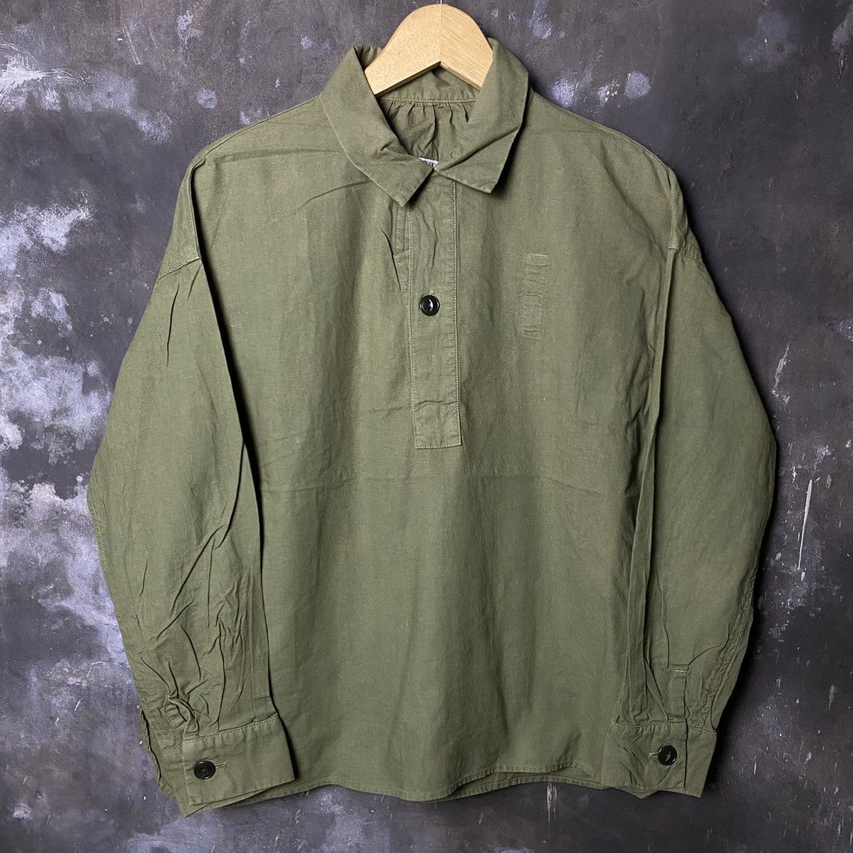 Japanese Brand × OMNIGOD omnigod japan military half button unique shirt Size US L / EU 52-54 / 3 - 1 Thumbnail
