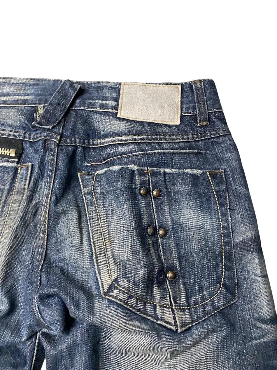 Japanese Brand Authentic Flared Seawash Straight Cut Jeans Denim Size US 32 / EU 48 - 4 Thumbnail