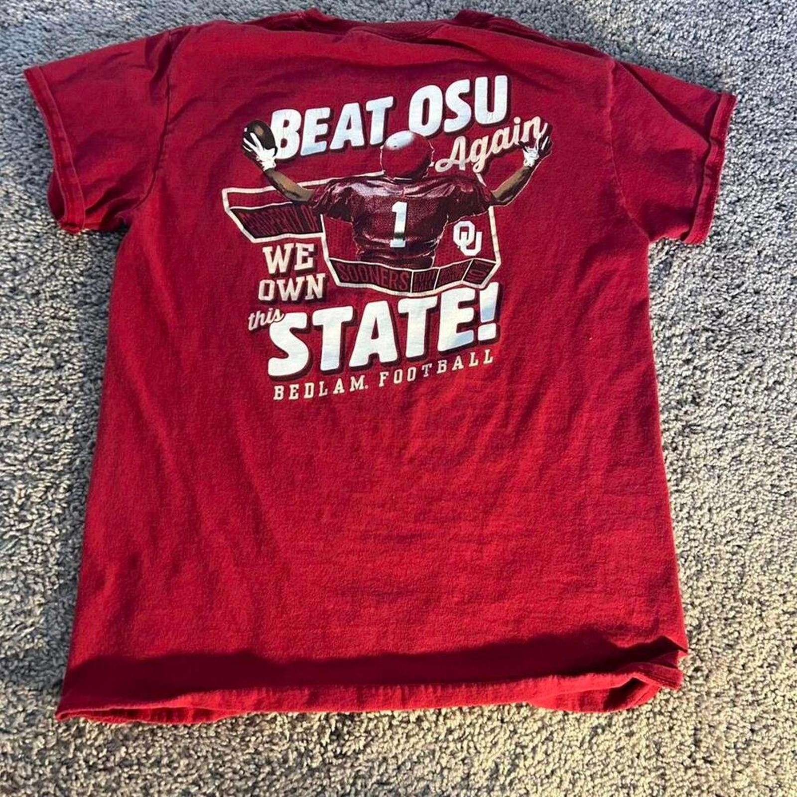 Gildan University of oklahoma red t shirt Size US S / EU 44-46 / 1 - 4 Thumbnail