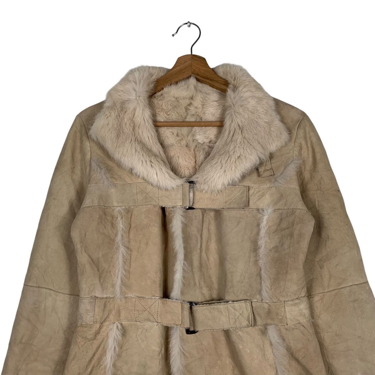 Other Koji Tachiyama Rabbit Fur Shearling Jacket Size M / US 6-8 / IT 42-44 - 2 Thumbnail