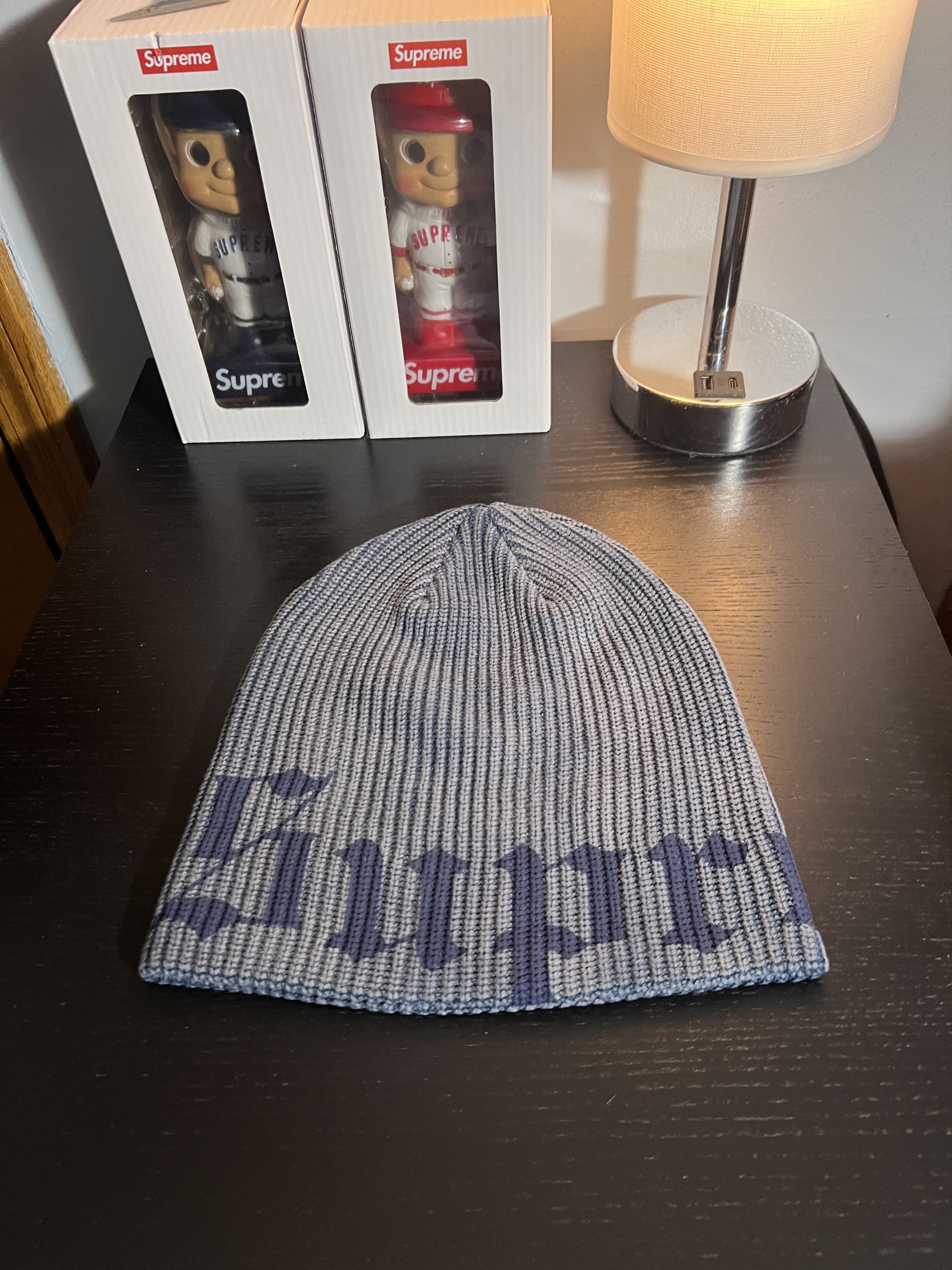 Supreme Old English Beanie | Grailed