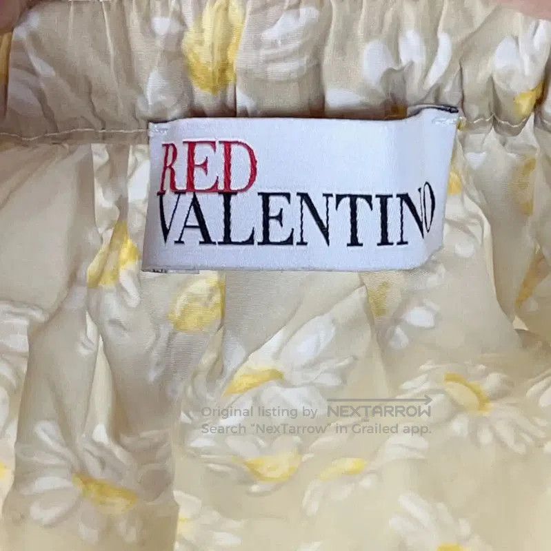Valentino Yellow Floral Cotton Skirt .