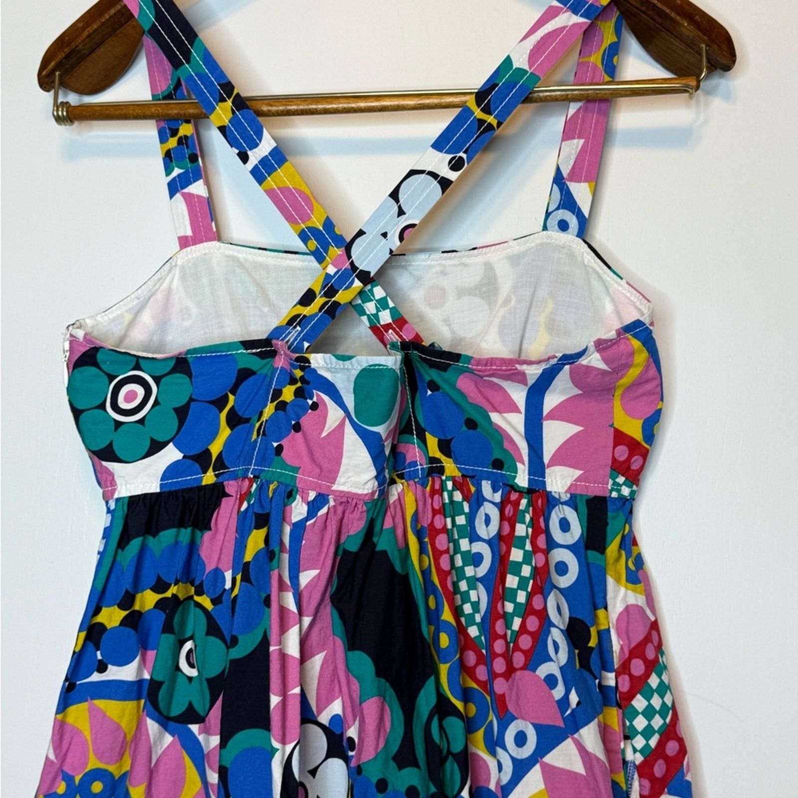 J.Crew J Crew Ratti Kaleidoscope Floral Maxi Apron Dress 4 Size M / US 6-8 / IT 42-44 - 13 Thumbnail