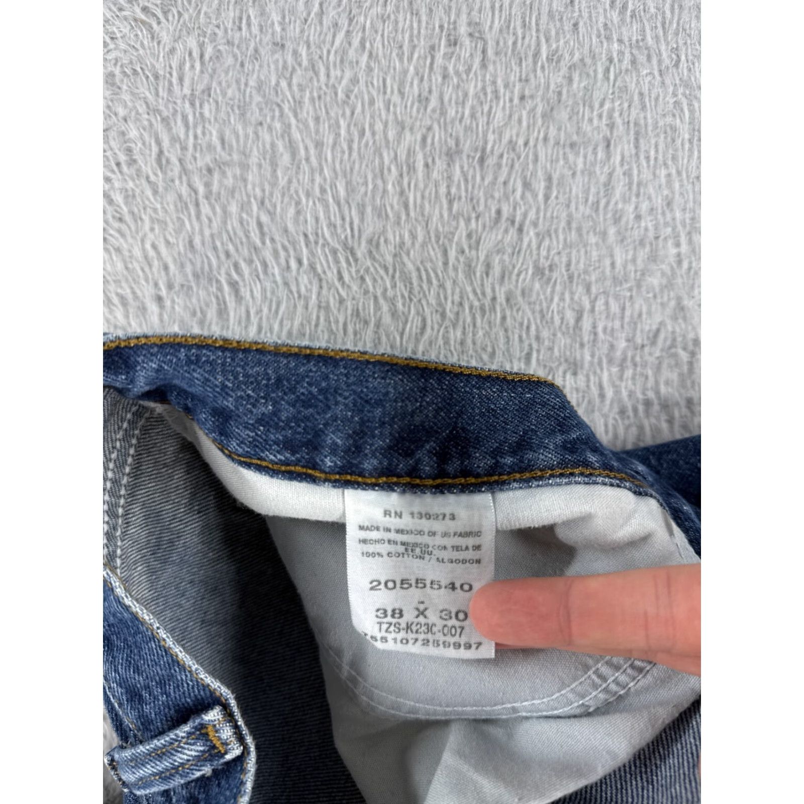 Lee VINTAGE Lee Jeans Adult 38 Blue Denim 5-Pocket Design Regular Straight Jeans Men 36x29 Denim Wash Light Cotton Jeans Blue 90s Theme Mens Size US 38 / EU 54 - 7 Thumbnail