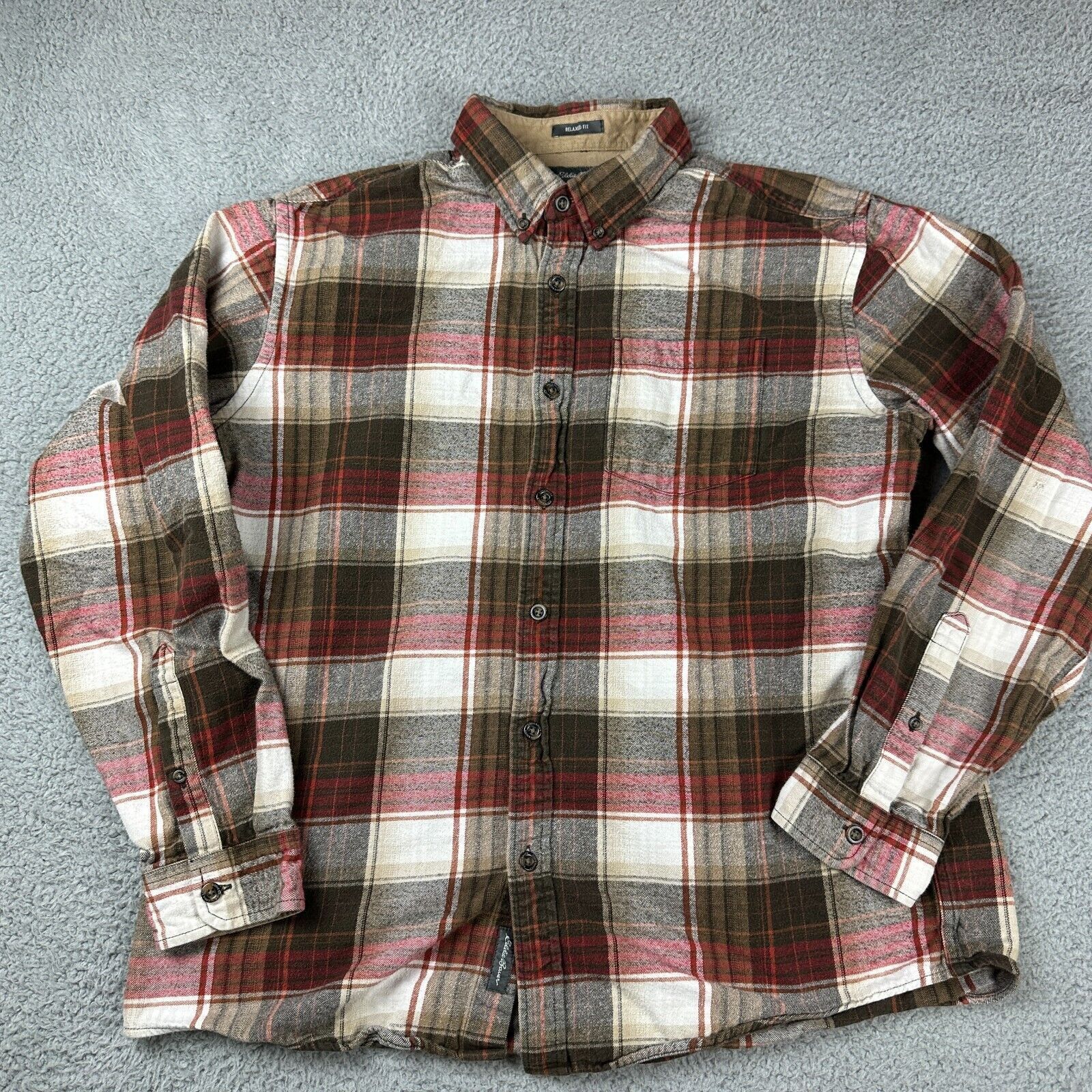 Eddie Bauer Eddie Bauer Relaxed Fit Adult Button Down Casual Shirt Men Size US L / EU 52-54 / 3 - 1 Thumbnail