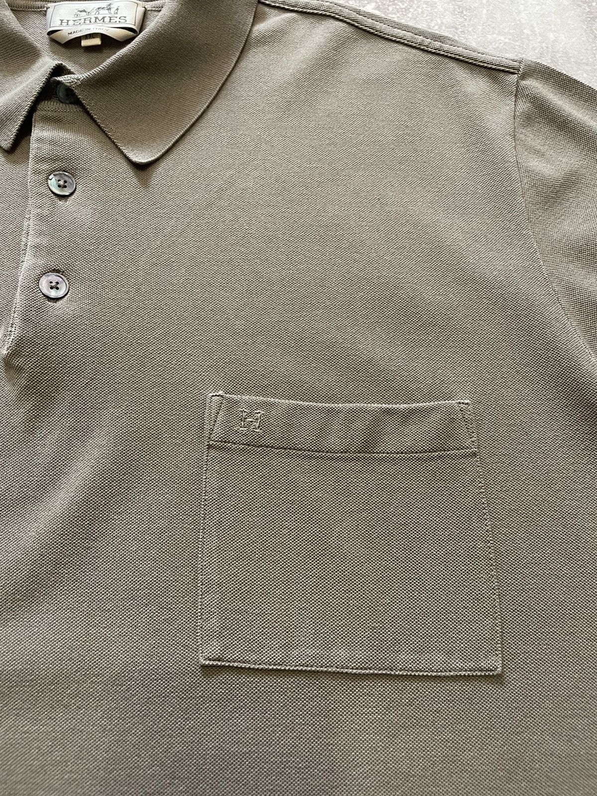 Hermes Vintage Hemes Polo Shirt Size US XXL / EU 58 / 5 - 4 Thumbnail