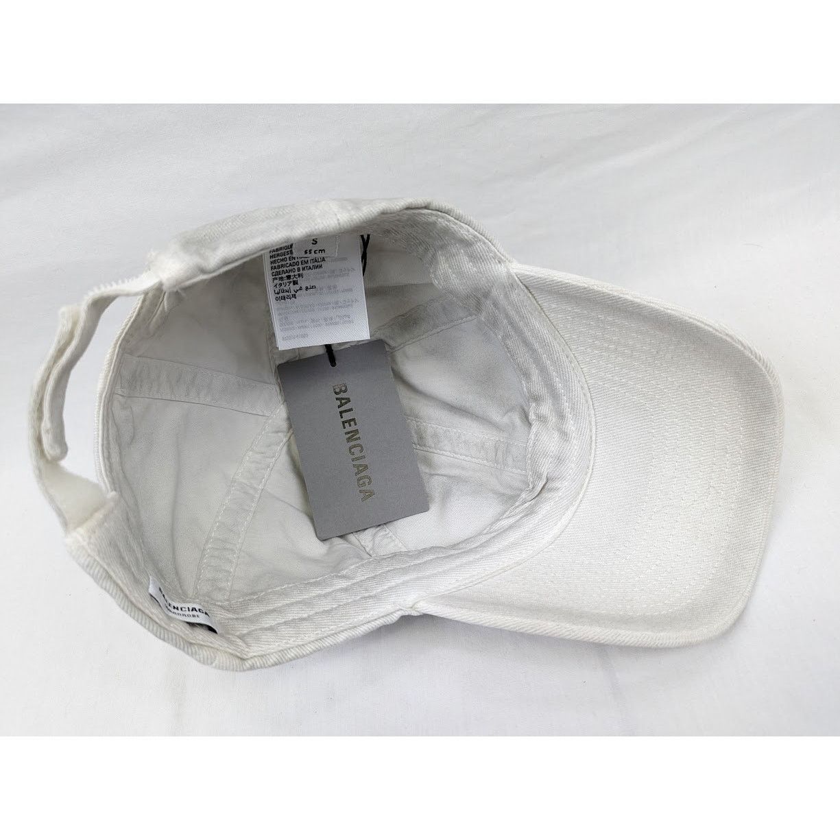 Balenciaga o1rshd1 Size: S / Logo Hat/Cap in White Size ONE SIZE - 19 Thumbnail
