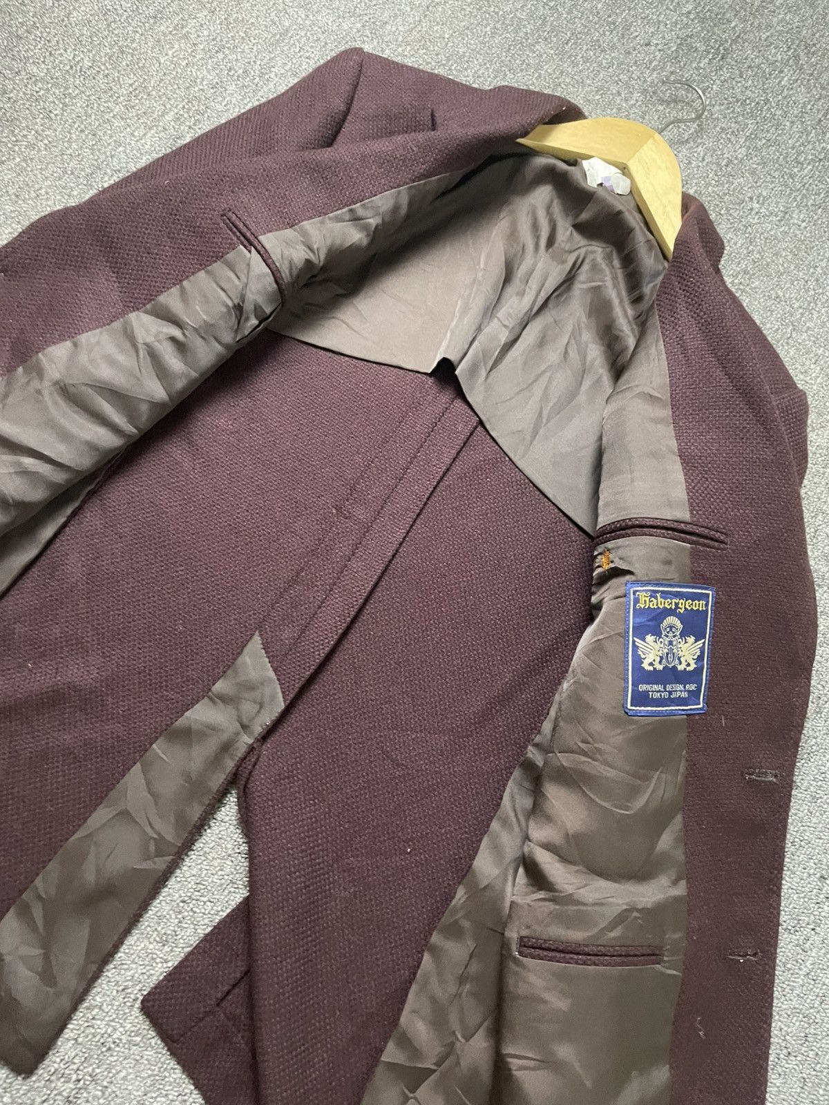 Japanese Brand Habergeon Single Breasted Wool Blazer (180) Size US S / EU 44-46 / 1 - 4 Thumbnail