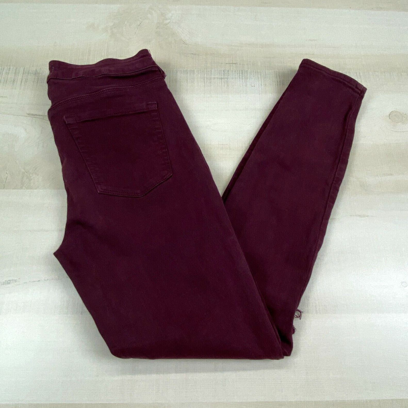 Jean Bullhead Denim Co – Femme – Taille 3 – Coupe Skinny – Bordeaux