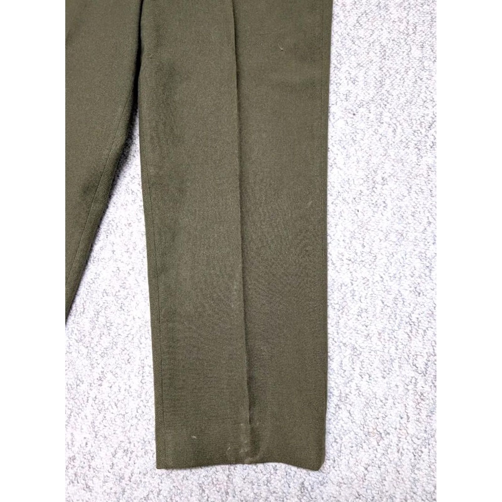 Vintage VINTAGE US ARMY M-1951 field pants green wool 38x34 military trousers Mens Size US 38 / EU 54 - 2 Thumbnail