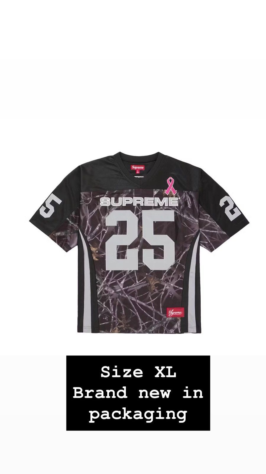 Supreme Supreme breast cancer jersey Size US XL / EU 56 / 4 - 1 Thumbnail