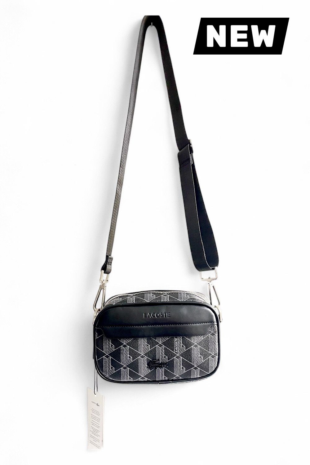 Lacoste Lacoste Crossbody Bag-The Blend-Noir/Gris [Black/Grey] Size ONE SIZE - 1 Thumbnail