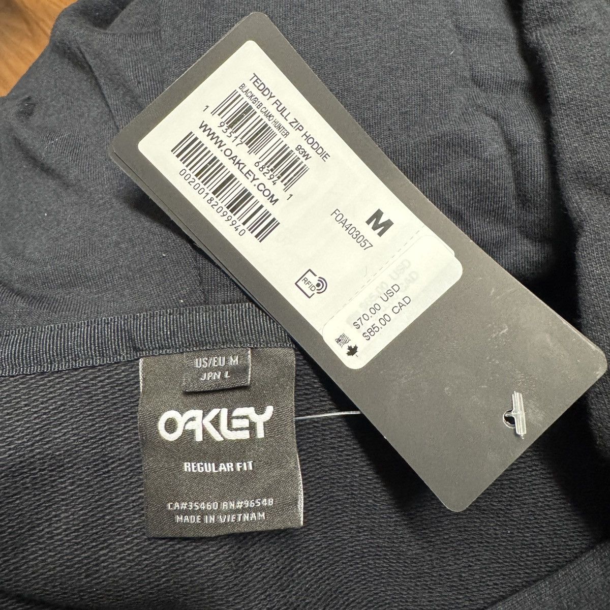Oakley Oakley Mens Teddy Full Zip Hoodie Sweatshirt Camo sz Medium Size US M / EU 48-50 / 2 - 6 Thumbnail