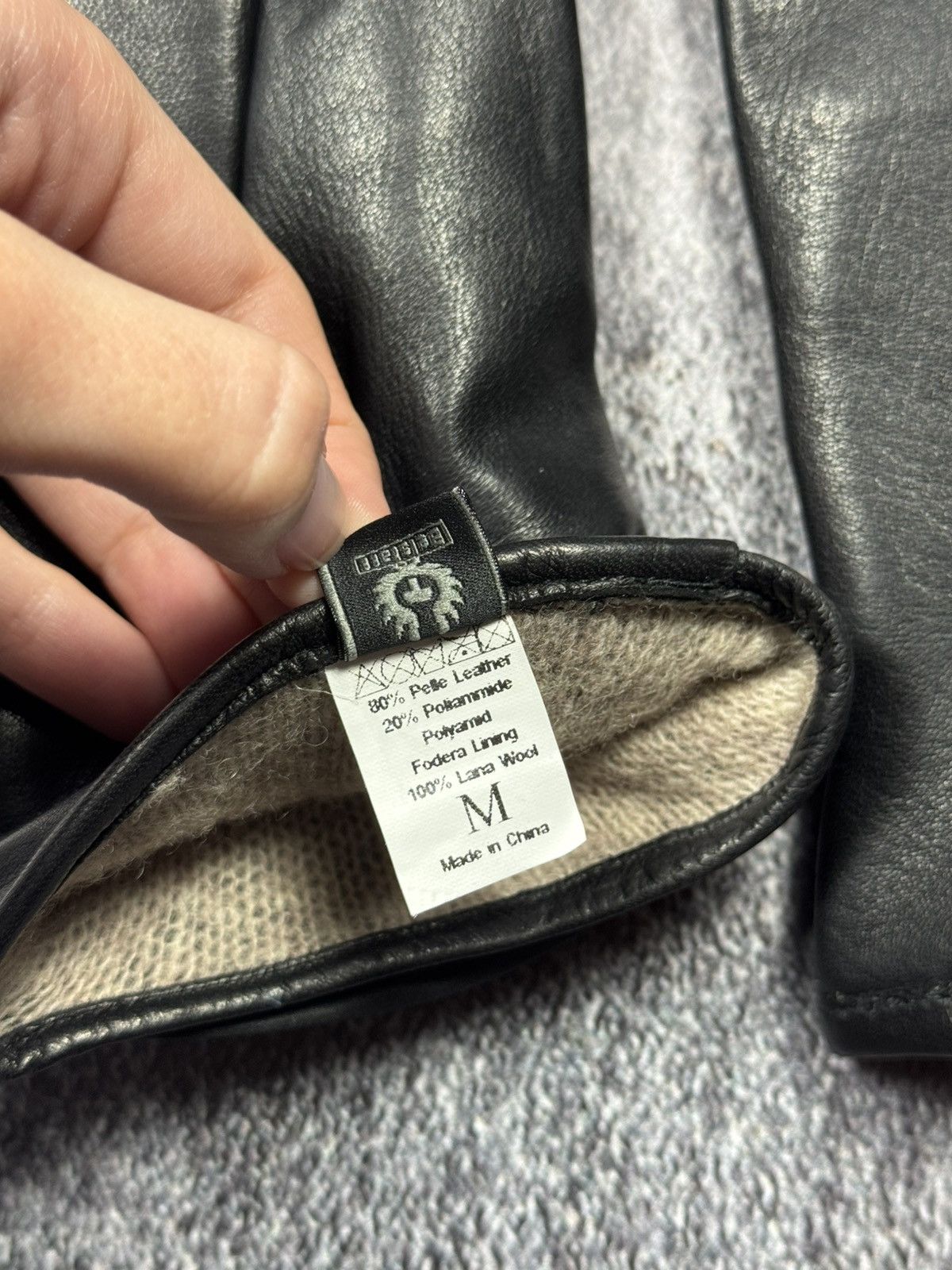 Belstaff Belstaff Premium Leather Driving Gloves (Wool Lining) Size ONE SIZE - 7 Thumbnail
