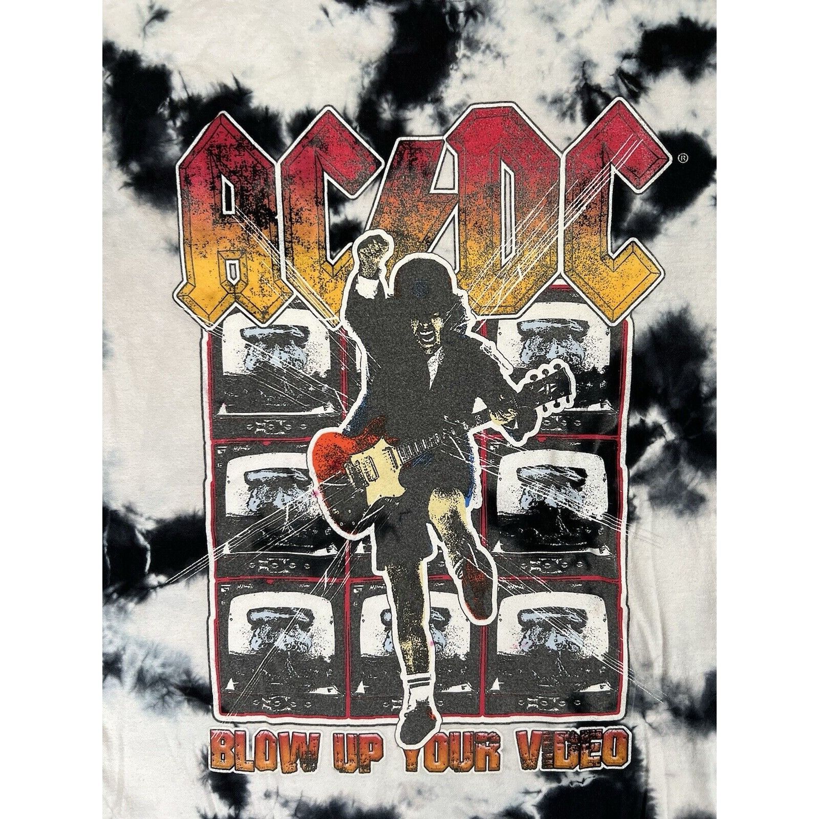 AC/DC Vintage AC/DC Tie Dye T-Shirt Size L “Blow Up Your Video” Re Size US L / EU 52-54 / 3 - 2 Thumbnail