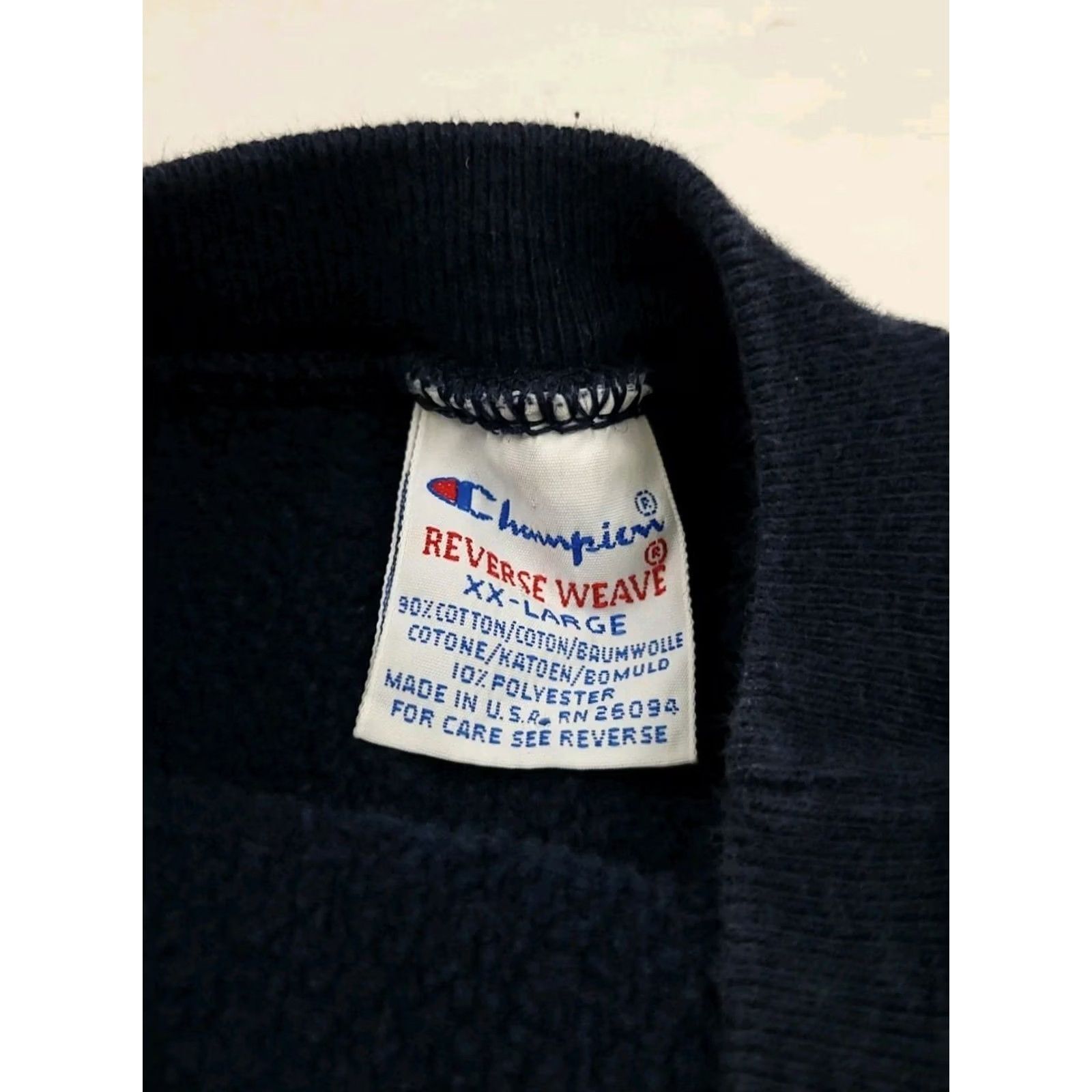 Champion VINTAGE Champion Shirt Mens 2XL Blue 90s University Michigan Wolverines Reverse Weave Sweatshirt USA Size US XXL / EU 58 / 5 - 6 Thumbnail