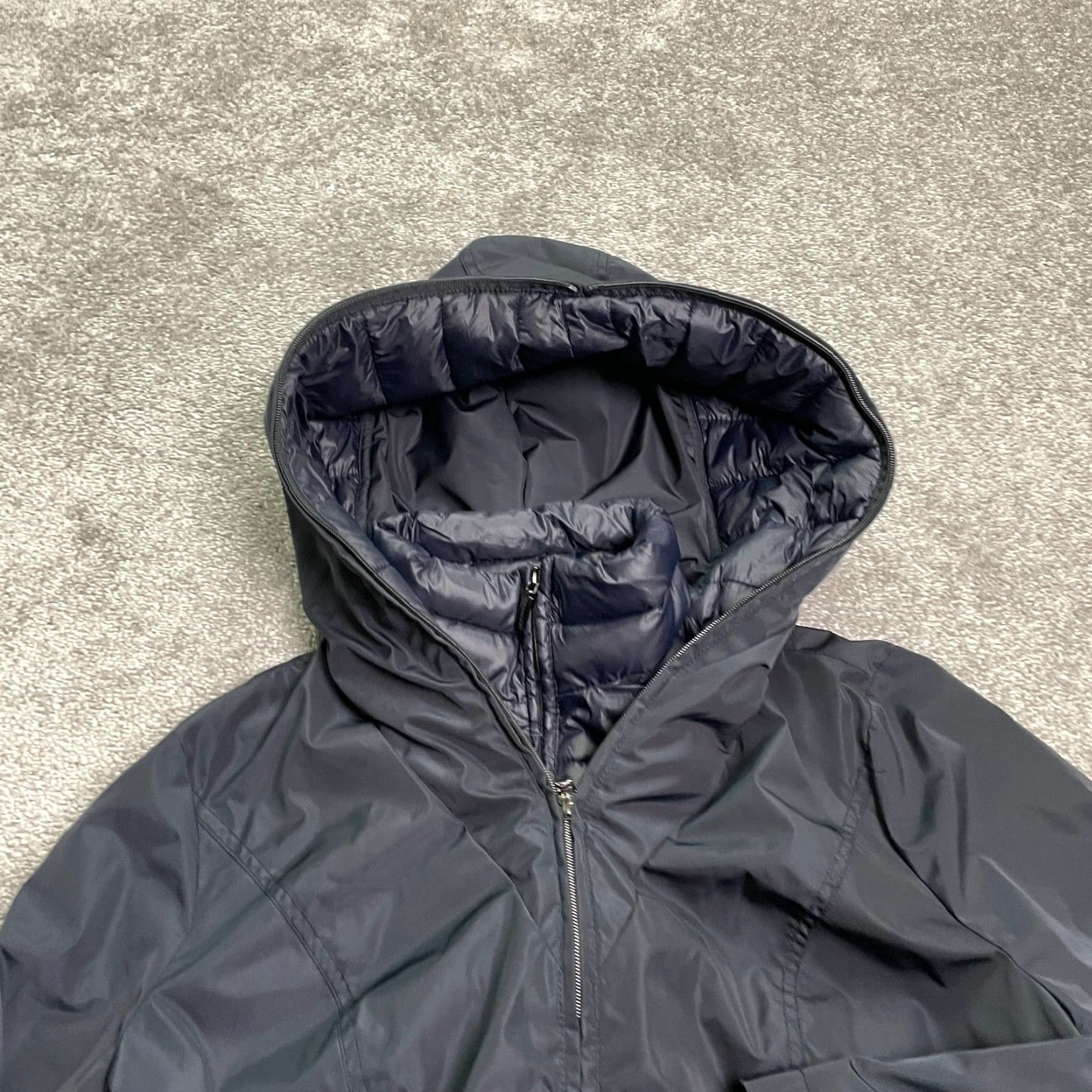 Vintage Laundry Long Windbreaker Jacket Coat Womens Large Black Hoodie Size L / US 10 / IT 46 - 3 Thumbnail