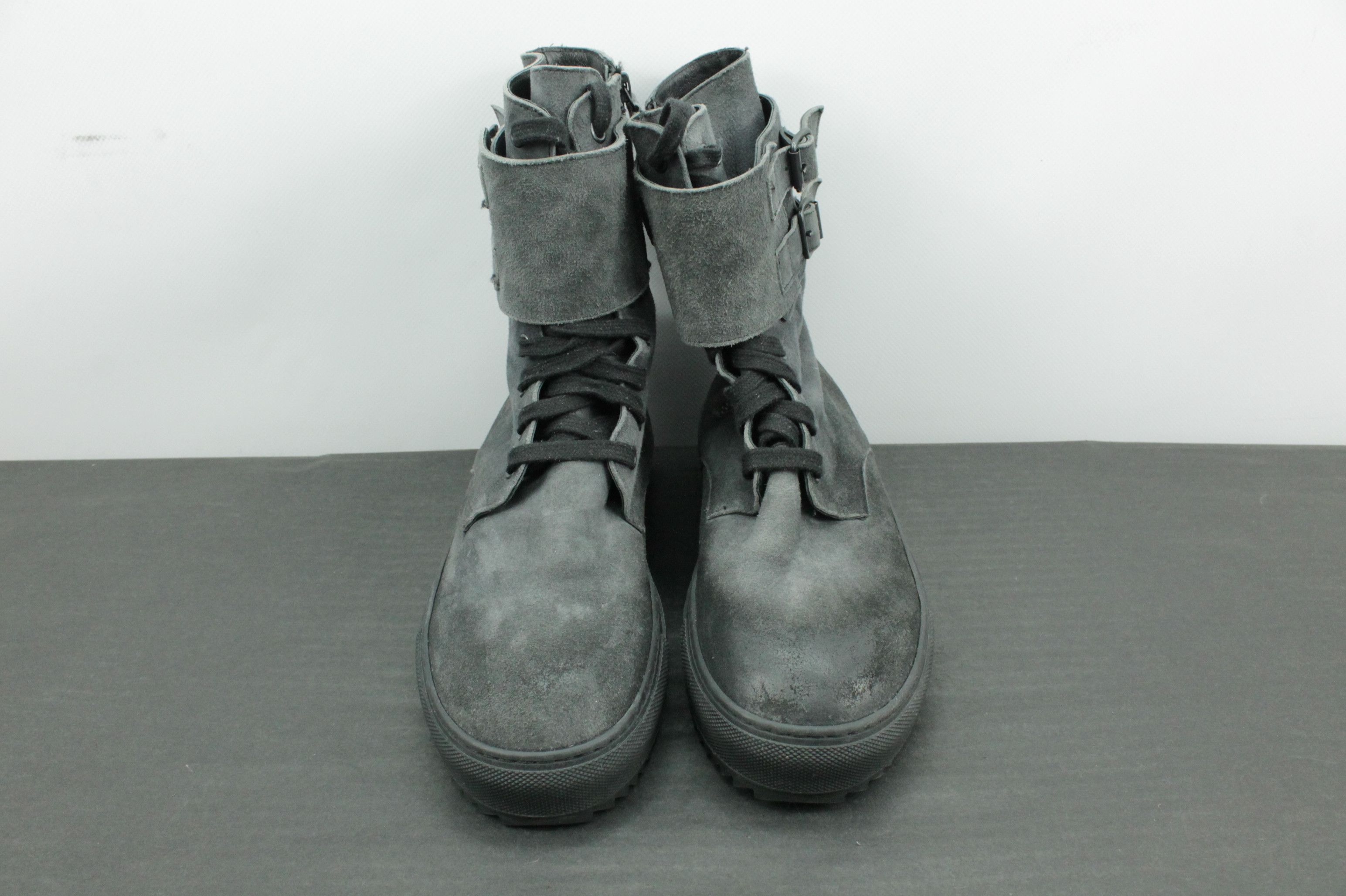 Rundholz Rundholz Black Label Gray Suede High Top Shoes Women's Size US 7 / IT 37 - 2 Thumbnail