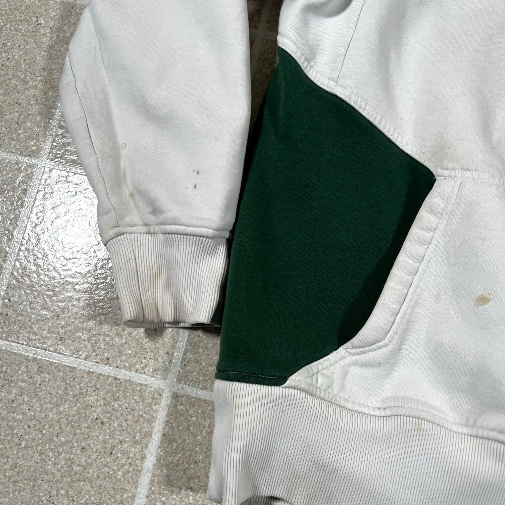 Nike VINTAGE Nike Hoodie Pullover Check Swoosh Michigan State Center White M Mens Size US M / EU 48-50 / 2 - 5 Thumbnail