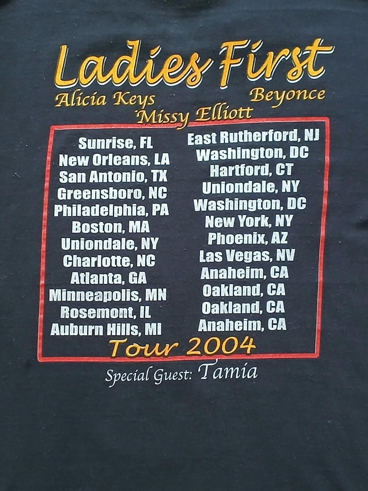 Delta Ladies First Tour Large Rap T-Shirt Beyonce/Missy Elliott Size US L / EU 52-54 / 3 - 7 Thumbnail