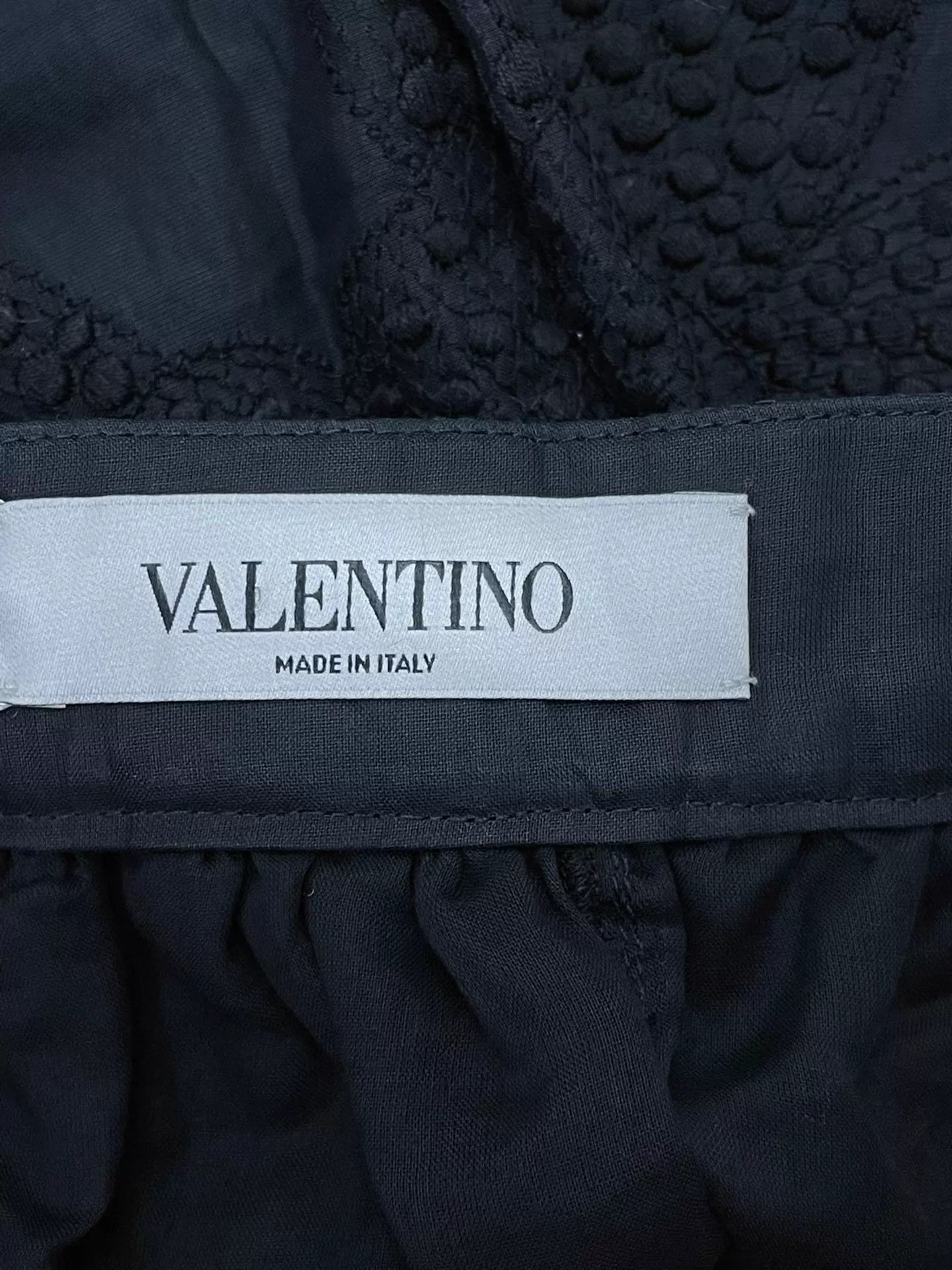 Valentino Valentino Black Embroidered Lace Short Shorts 40 Size 27" / US 4 / IT 40 - 3 Thumbnail