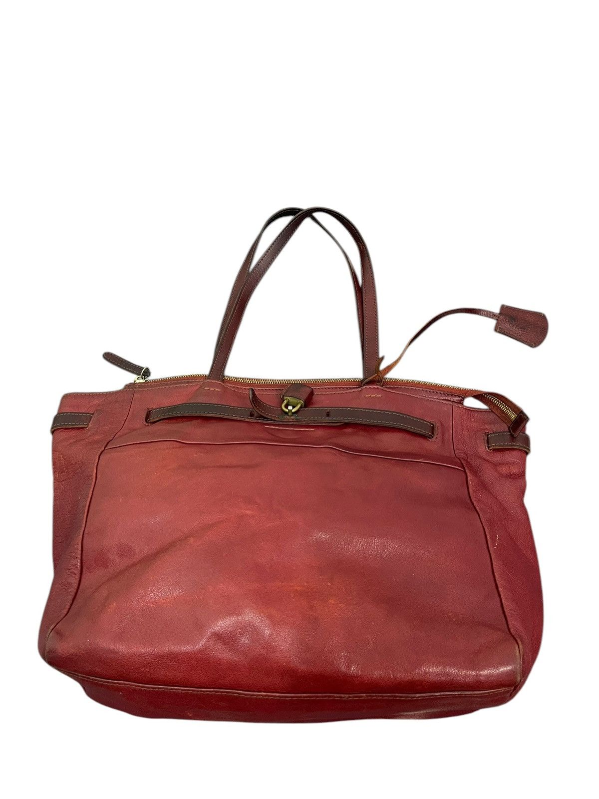 Genuine Leather Full Leather Genten Japan Tote Shoulder Bag 1🟩3 Size ONE SIZE - 6 Thumbnail
