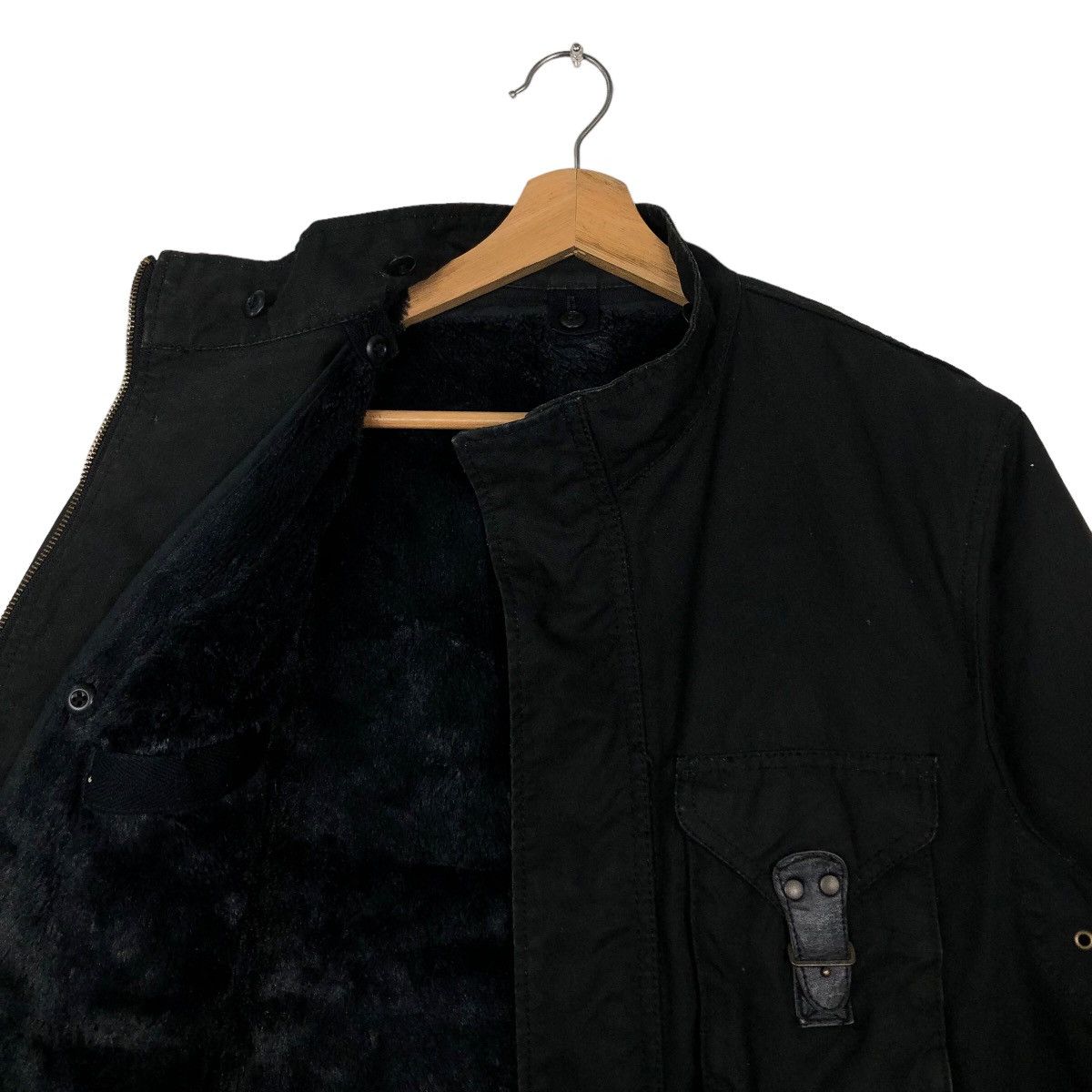 Japanese Brand 🔥90s Biker Jacket Bondage Design PPFM Japan Mink Fur Lining Size US L / EU 52-54 / 3 - 9 Thumbnail