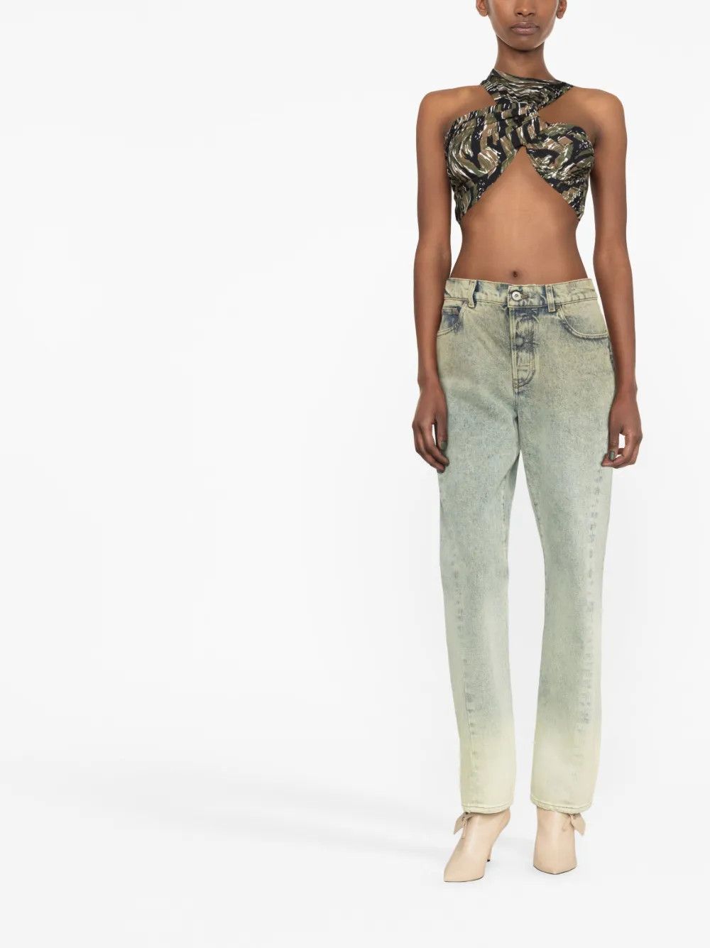Off-White o1y1225 Denim Pant in Light Blue Size 26" / US 2 / IT 38 - 2 Thumbnail