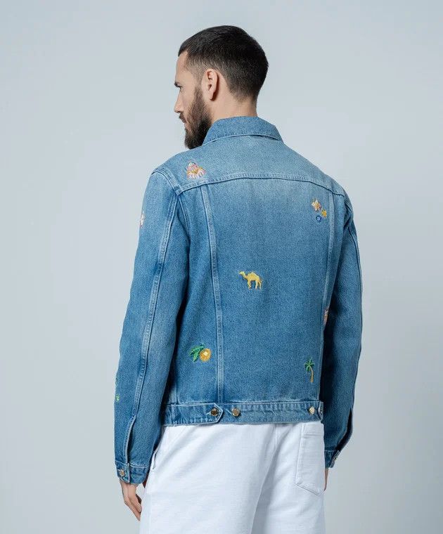 Casablanca o1y0526 Denim Jacket in Blue Size US M / EU 48-50 / 2 - 3 Thumbnail