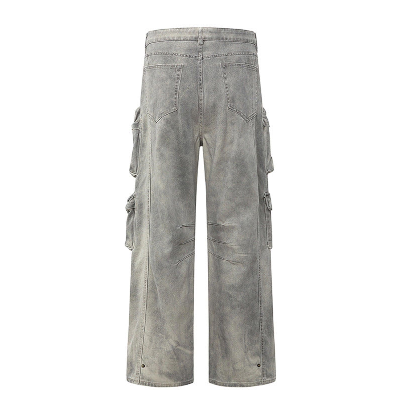 Vintage Distressed Washed Multi-Pocket Cargo Pants Size US 30 / EU 46 - 4 Thumbnail