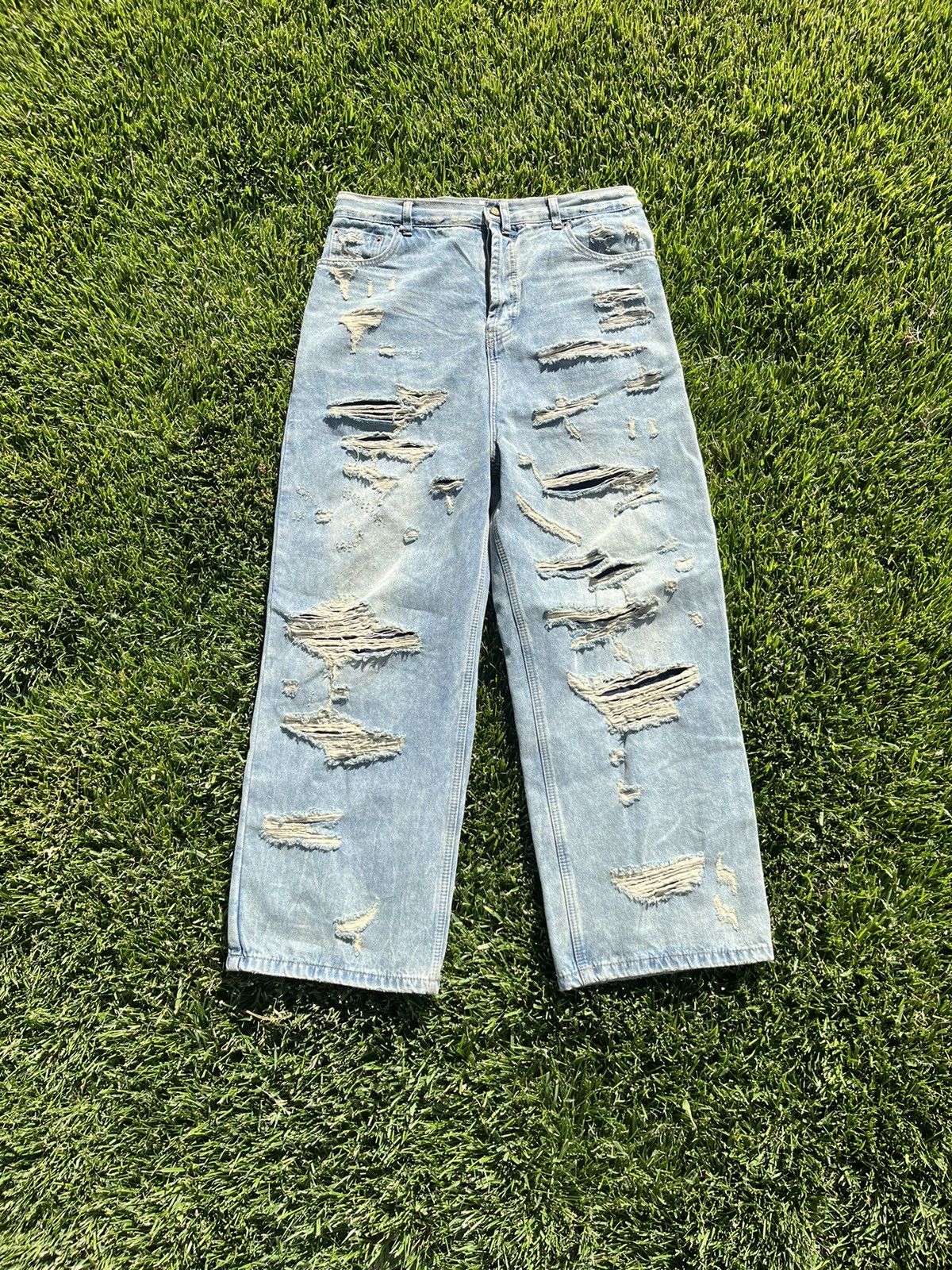 Image of Vintage Baggy “Belencaga” Denim in Blue, Men's (Size 34)