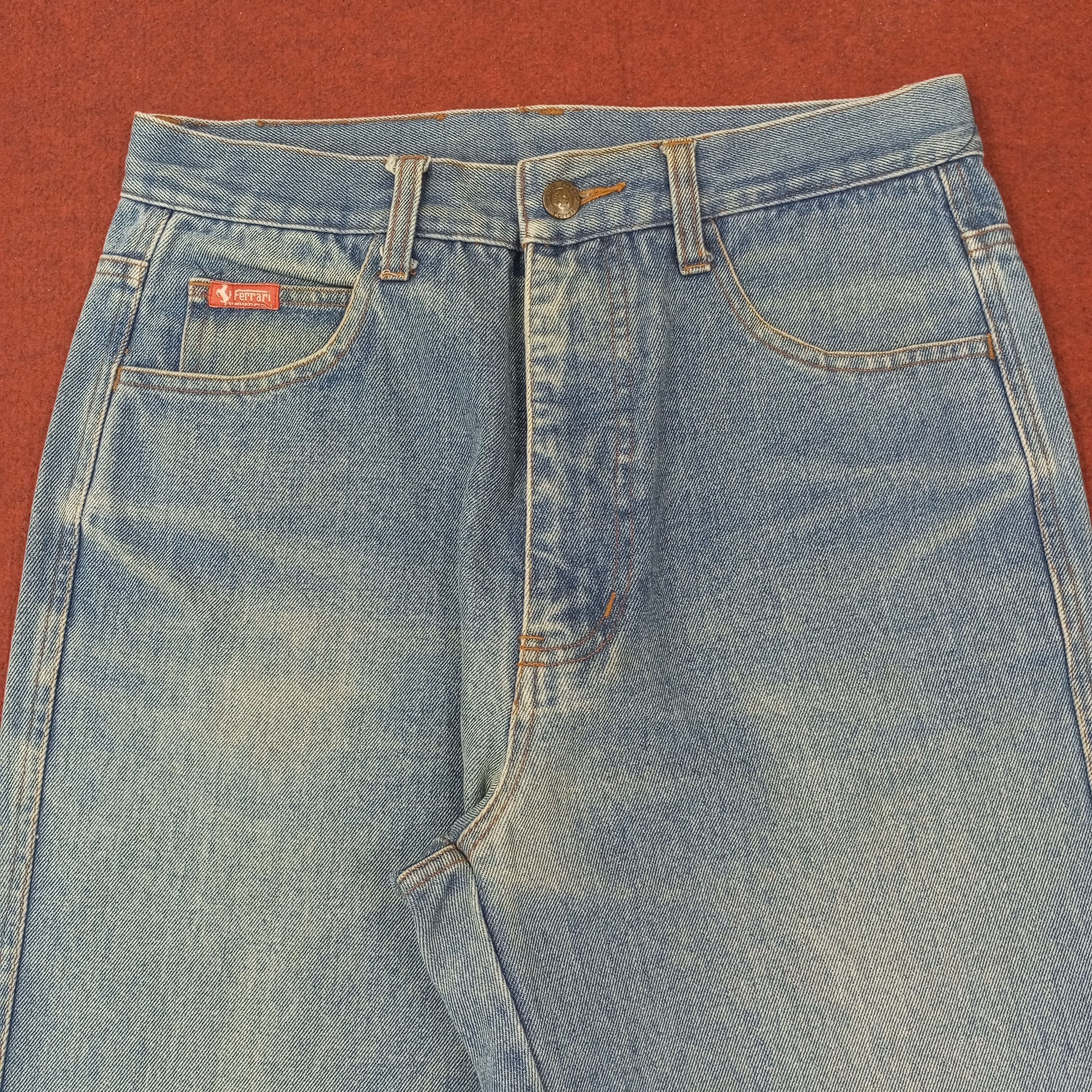Ferrari Ferrari Magneti Marelli Logo Design Jeans c235n24 Size US 29 - 5 Thumbnail