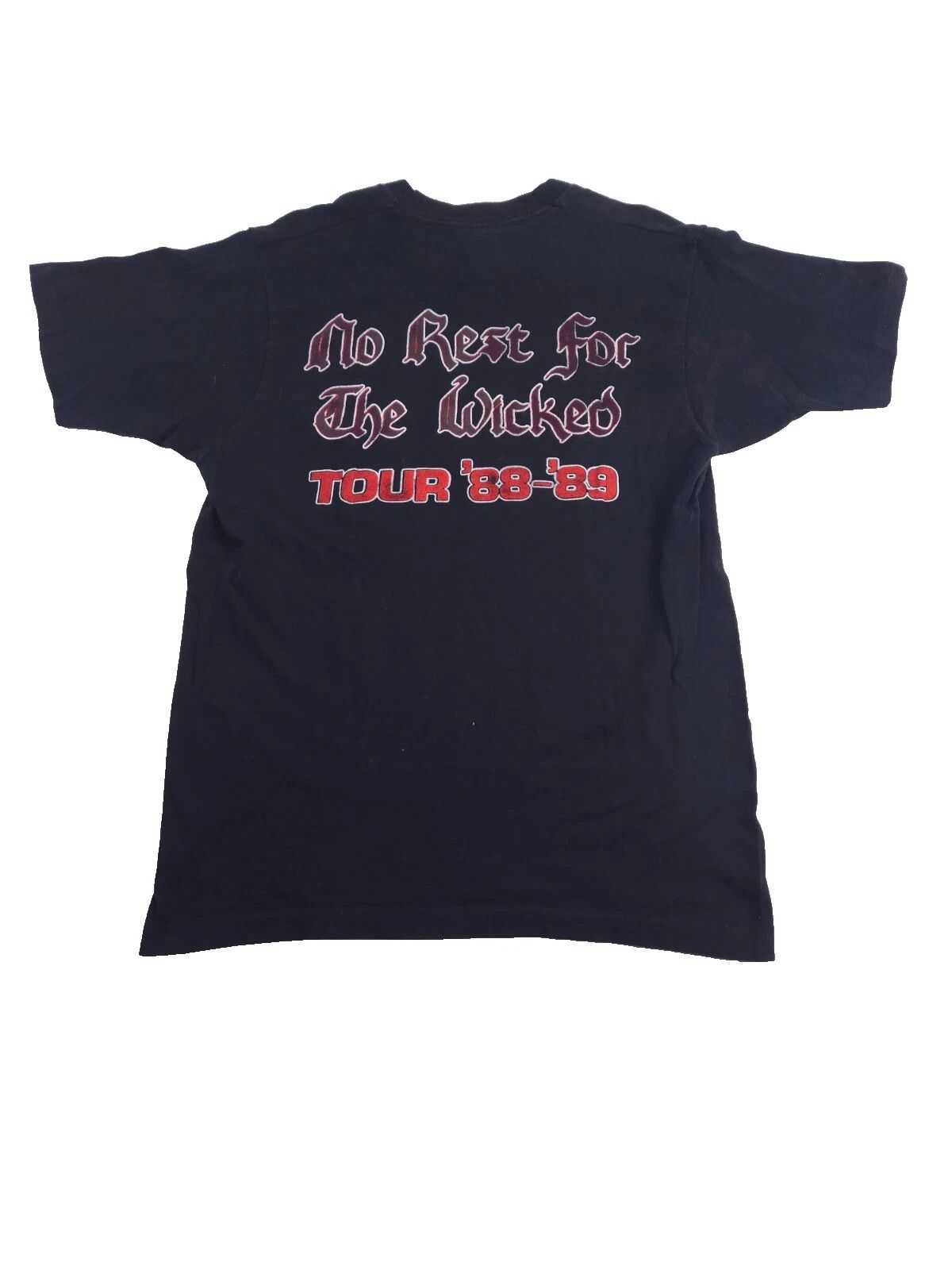 Vintage Vintage 80s Ozzy Osbourne 88 No Rest For the Wicked Tour L Size US L / EU 52-54 / 3 - 3 Thumbnail