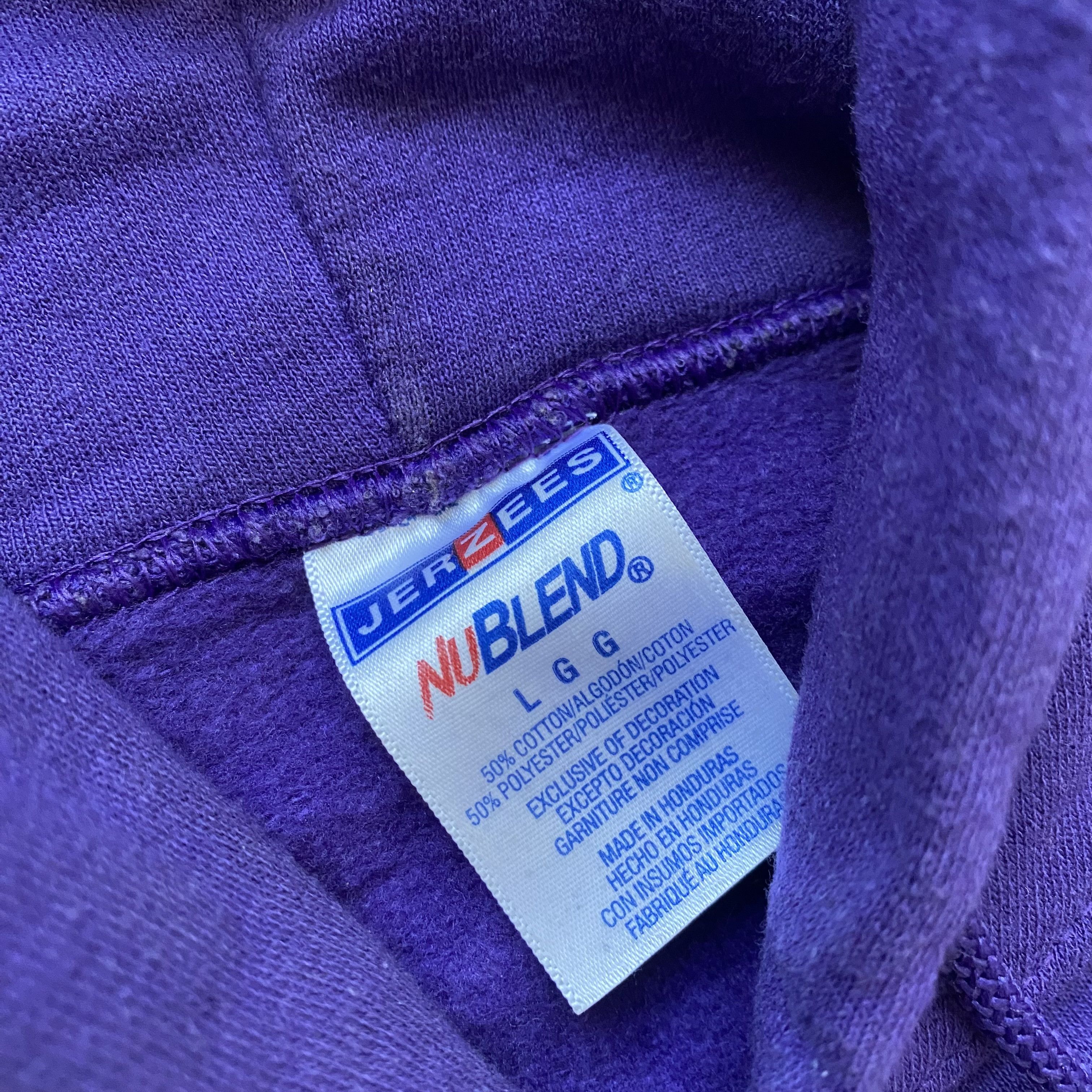 Russell Athletic 💜 Vintage Y2K Unicorn Batman Hoodie purple Skater Surf Vibe Size US L / EU 52-54 / 3 - 8 Thumbnail