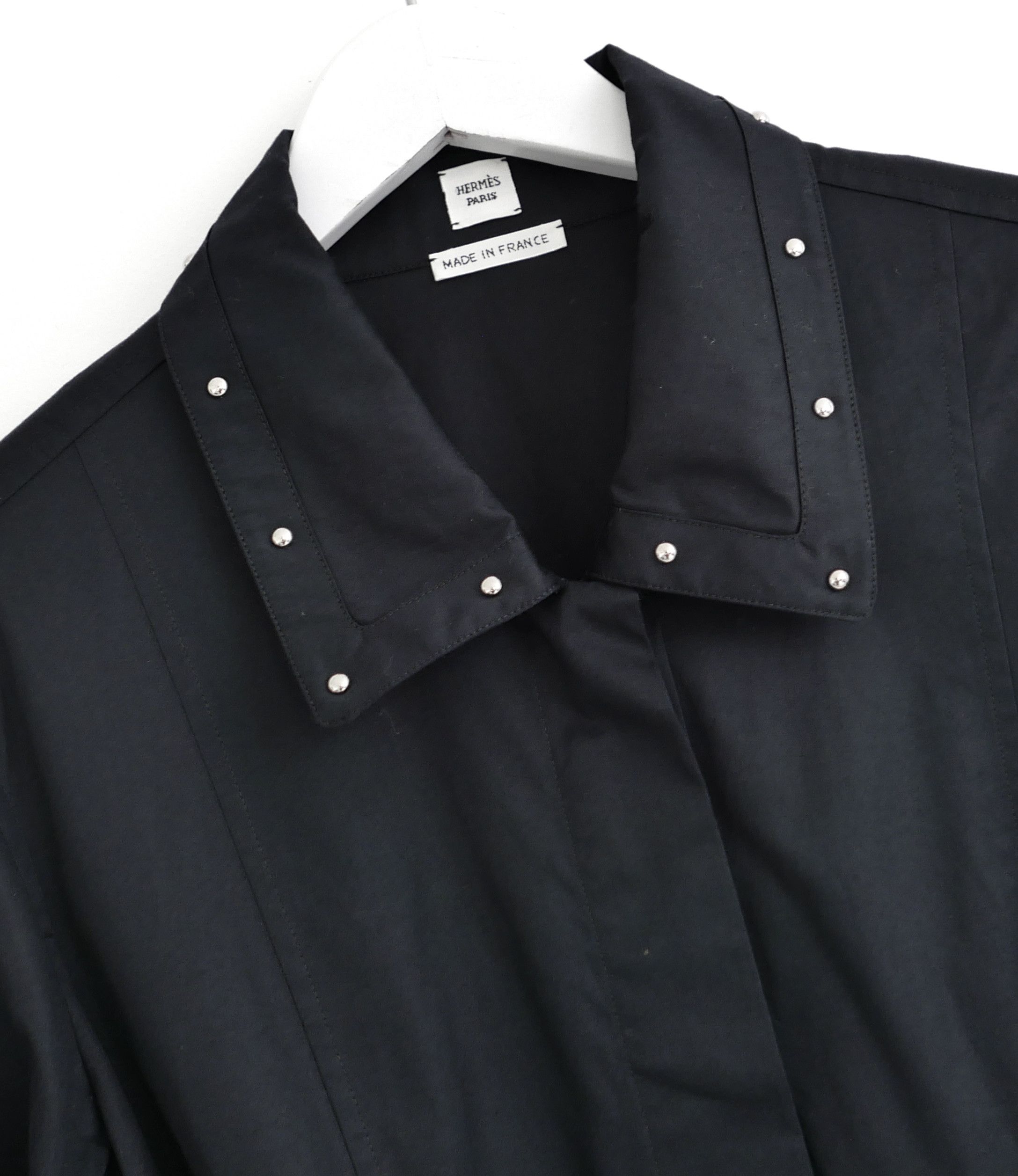 Hermes Hermes Spring 2022 Studded Shirt Dress Size XS / US 0-2 / IT 36-38 - 2 Thumbnail