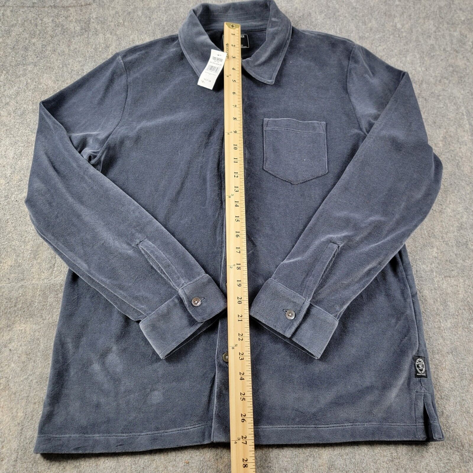 Todd Snyder Todd Snyder Straight Fit Portuguese Velour Shirt *Flaw* Size US S / EU 44-46 / 1 - 5 Thumbnail