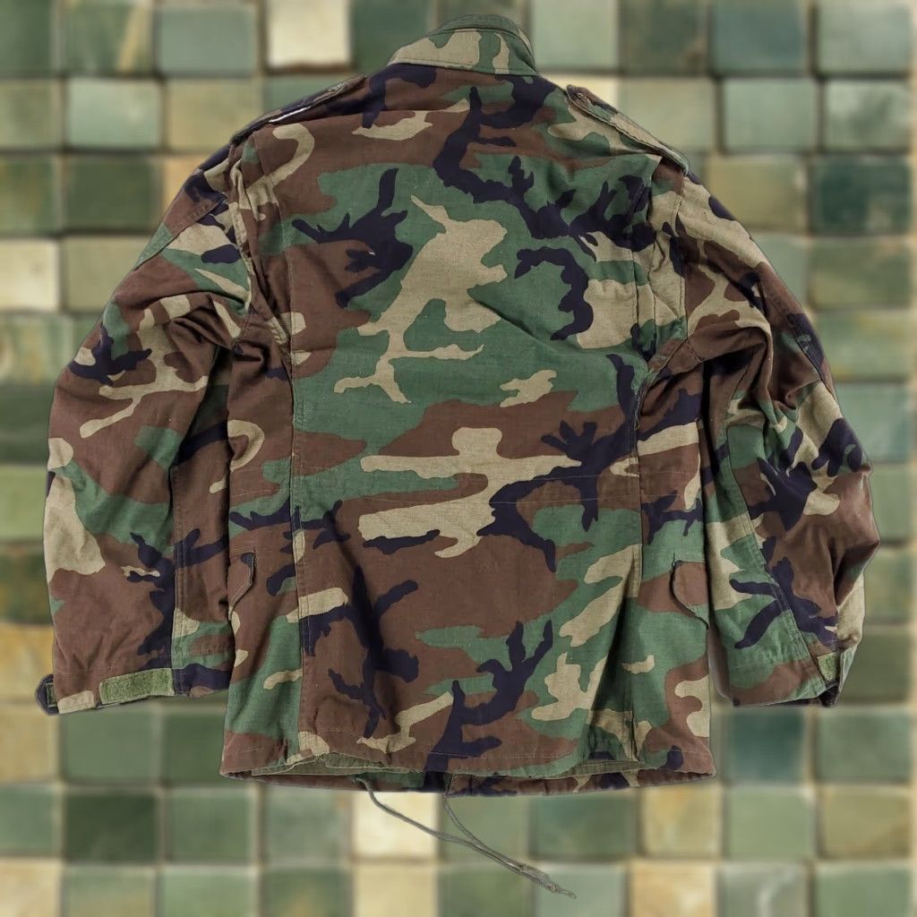 Vintage VINTAGE US Army M65 Jacket Woodland Camo Full Zip Mens XS Reg Shirt Size US XS / EU 42 / 0 - 1 Thumbnail