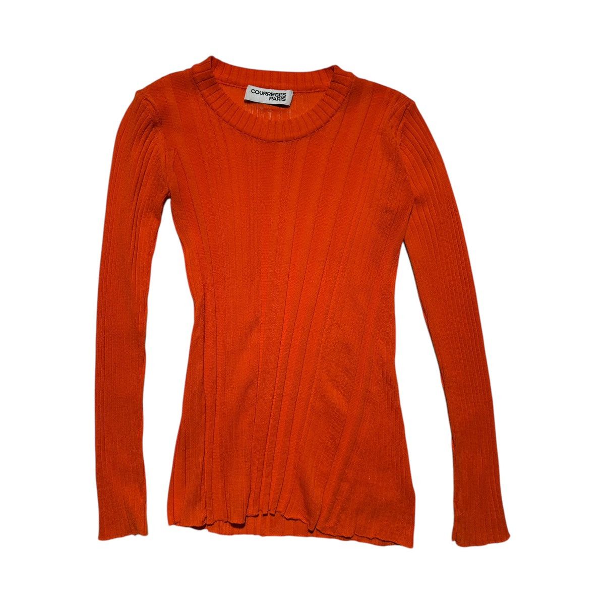Courreges Twisted ribbed stretch long sleeve Size XS / US 0-2 / IT 36-38 - 1 Thumbnail