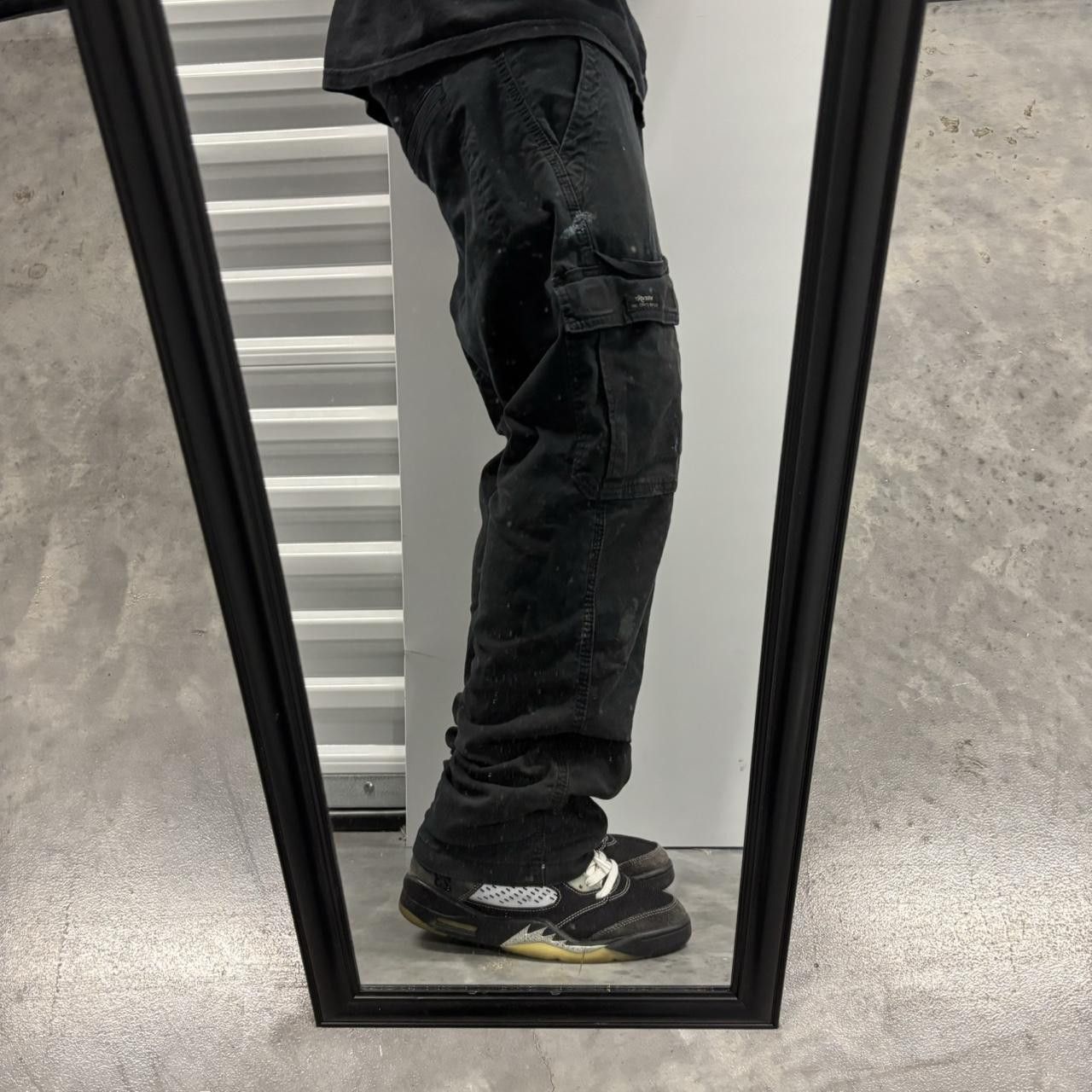 Japanese Brand × Vintage Crazy Vintage Y2K/2000s Grunge Black Skater Cargo Pants! Size US 30 / EU 46 - 2 Thumbnail