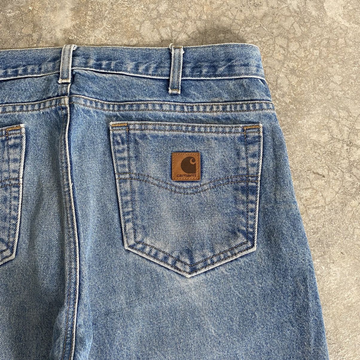 Carhartt Vintage Carhartt Traditional Fit Faded Dirty Jeans Size US 35 - 22 Thumbnail