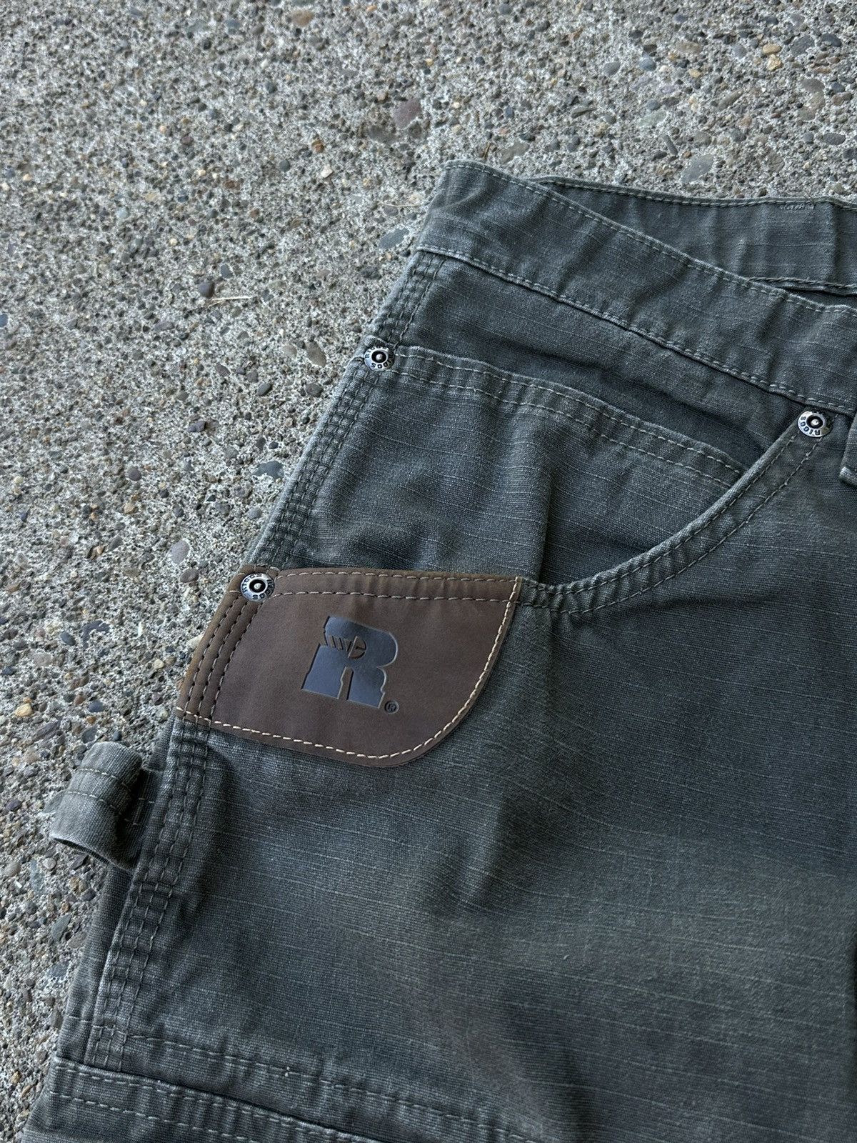 Vintage × Wrangler Mossy Green Riggs Wranglers Size US 36 / EU 52 - 2 Thumbnail