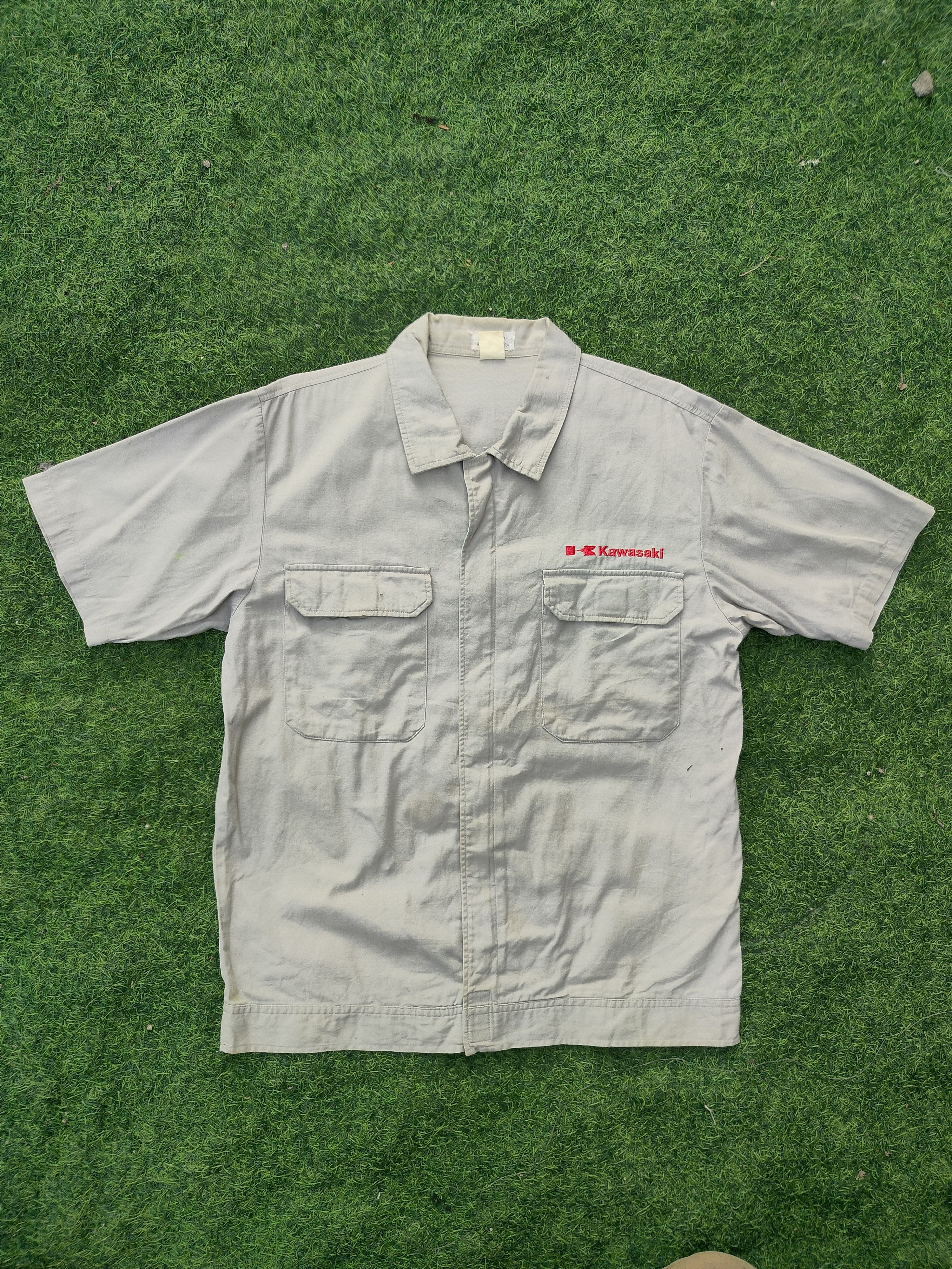 Japanese Brand KAWASAKI WORK SHIRT Size US L / EU 52-54 / 3 - 1 Thumbnail