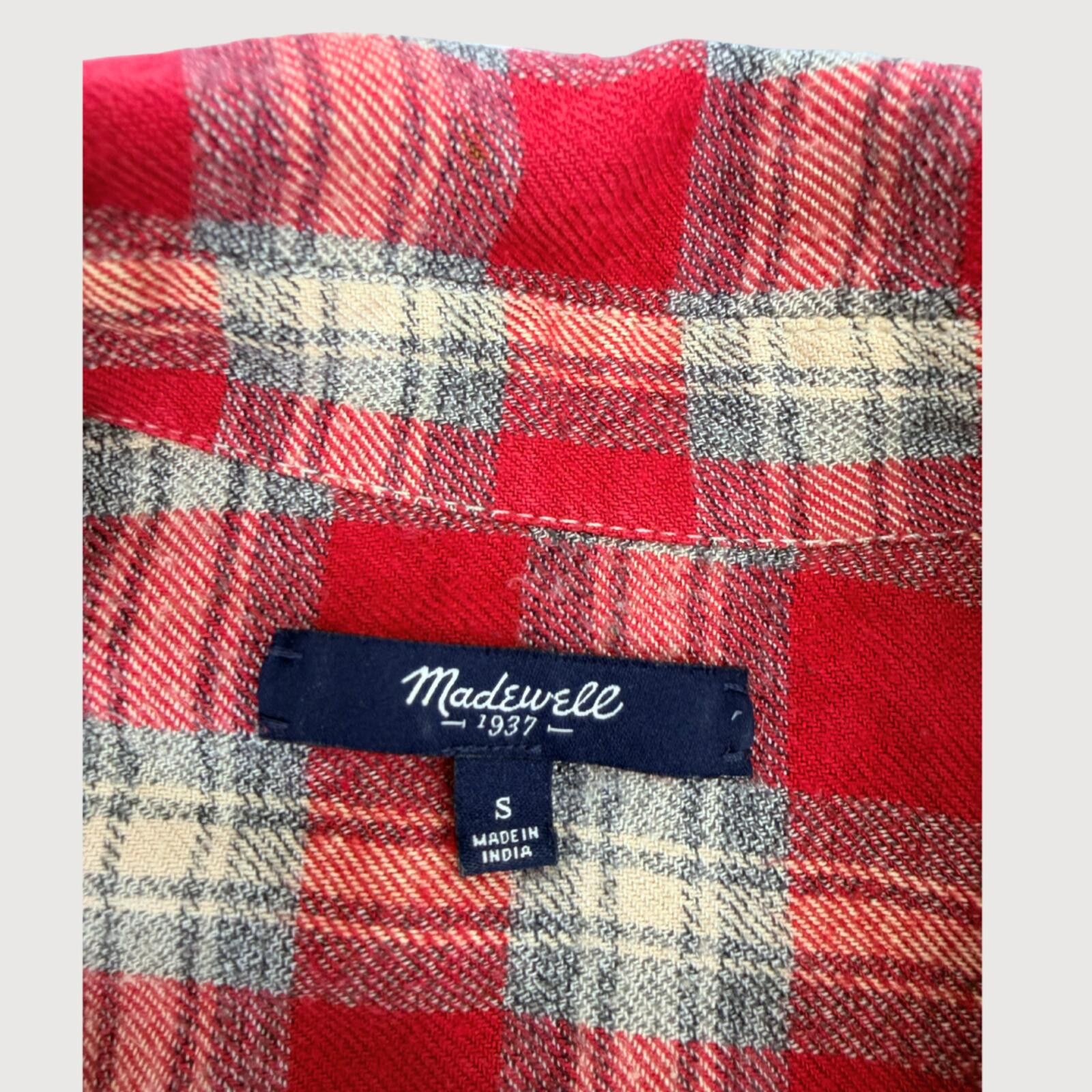 Madewell Madewell Exboyfriend Fairfax Plaid Flannel Shirt S Size S / US 4 / IT 40 - 4 Thumbnail