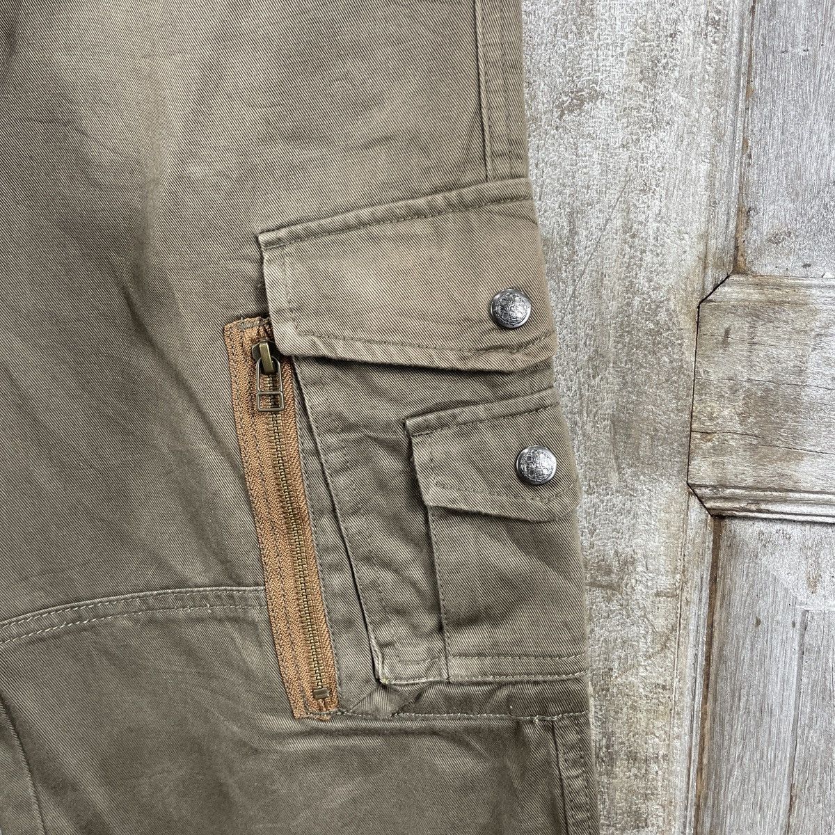 Japanese Brand × Vintage Vintage Dominate Handcrafted Jeans Faded Cargo Pants Size US 31 - 6 Thumbnail