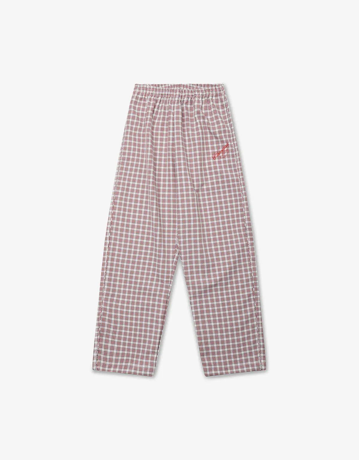 Willy Chavarria Willy Chavarria Red Picnic Plaid Ruff Rider Track Pant Size US 30 / EU 46 - 1 Thumbnail