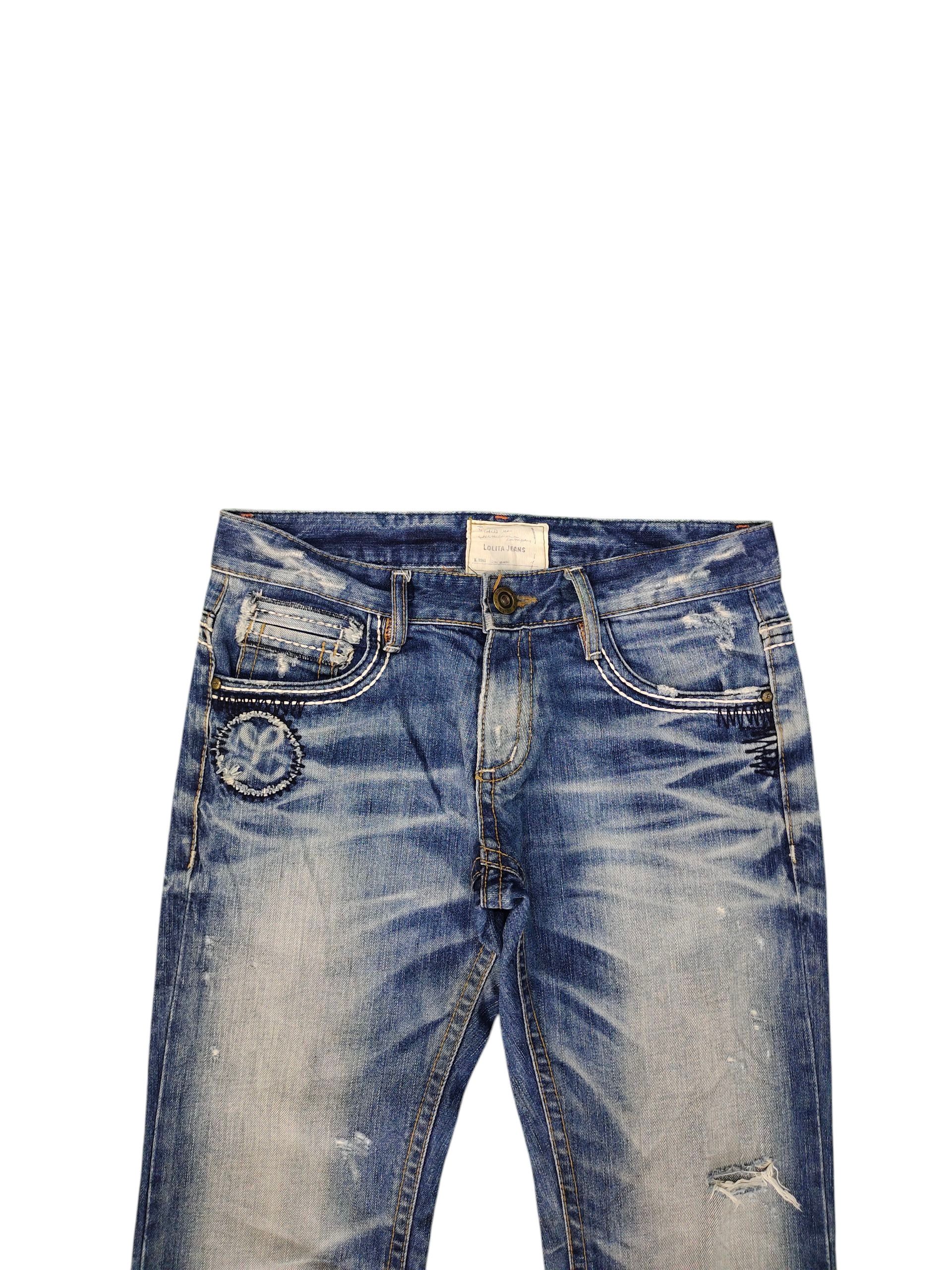 Number (N)ine × Undercover Yoshitomo Nara Lolita Clawmark Distress Denim Jeans Size US 30 / EU 46 - 8 Thumbnail