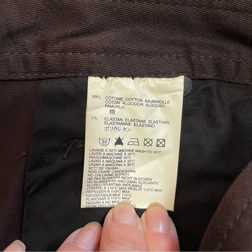 Diesel NWT New Diesel Straight Leg Cotton Brown Pants Size 24 Size 24" / US 00 / IT 34 - 7 Thumbnail