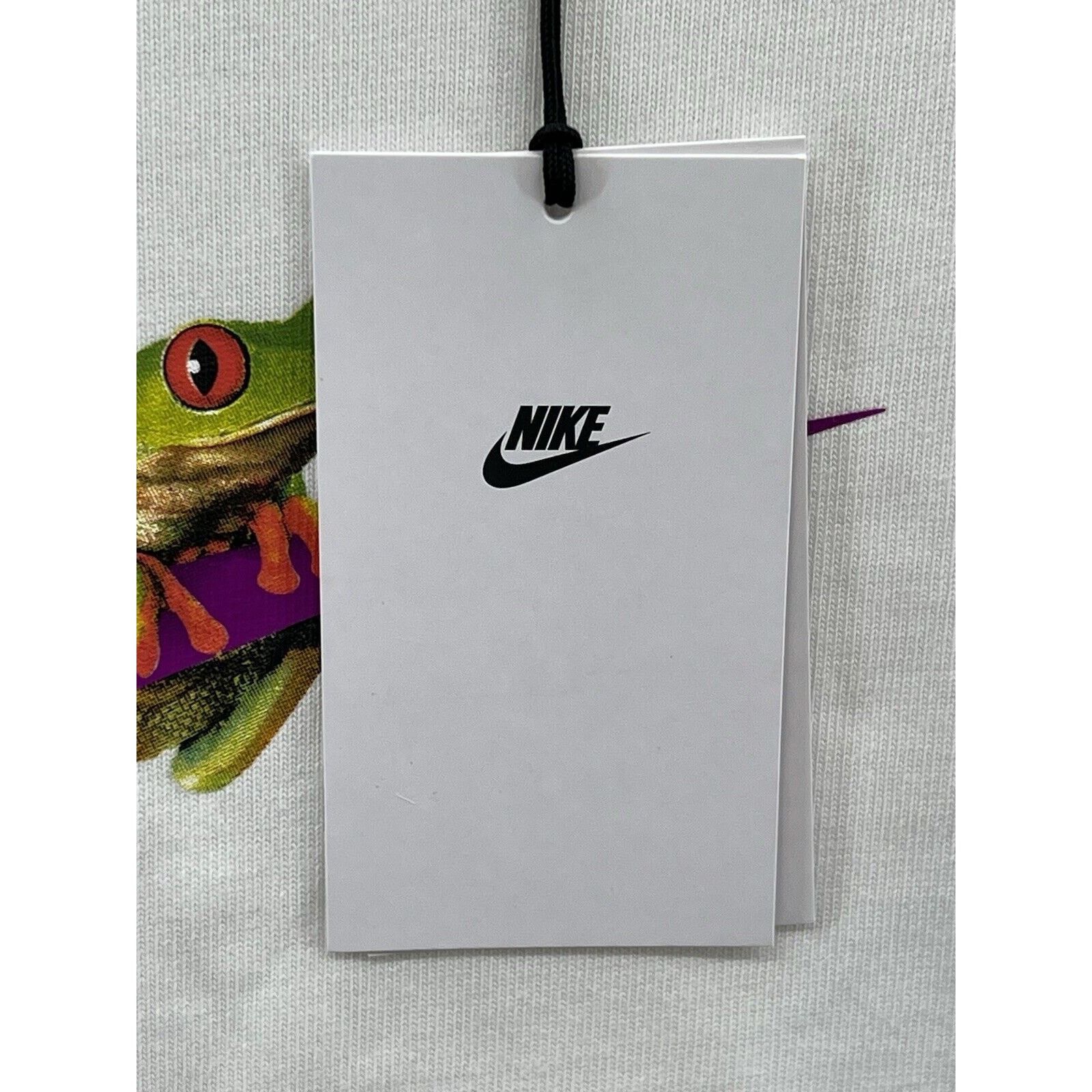 Nike Nike Red Eyes Tree Frog Purple Swoosh White T-Shirt Sz Large Size US L / EU 52-54 / 3 - 5 Thumbnail
