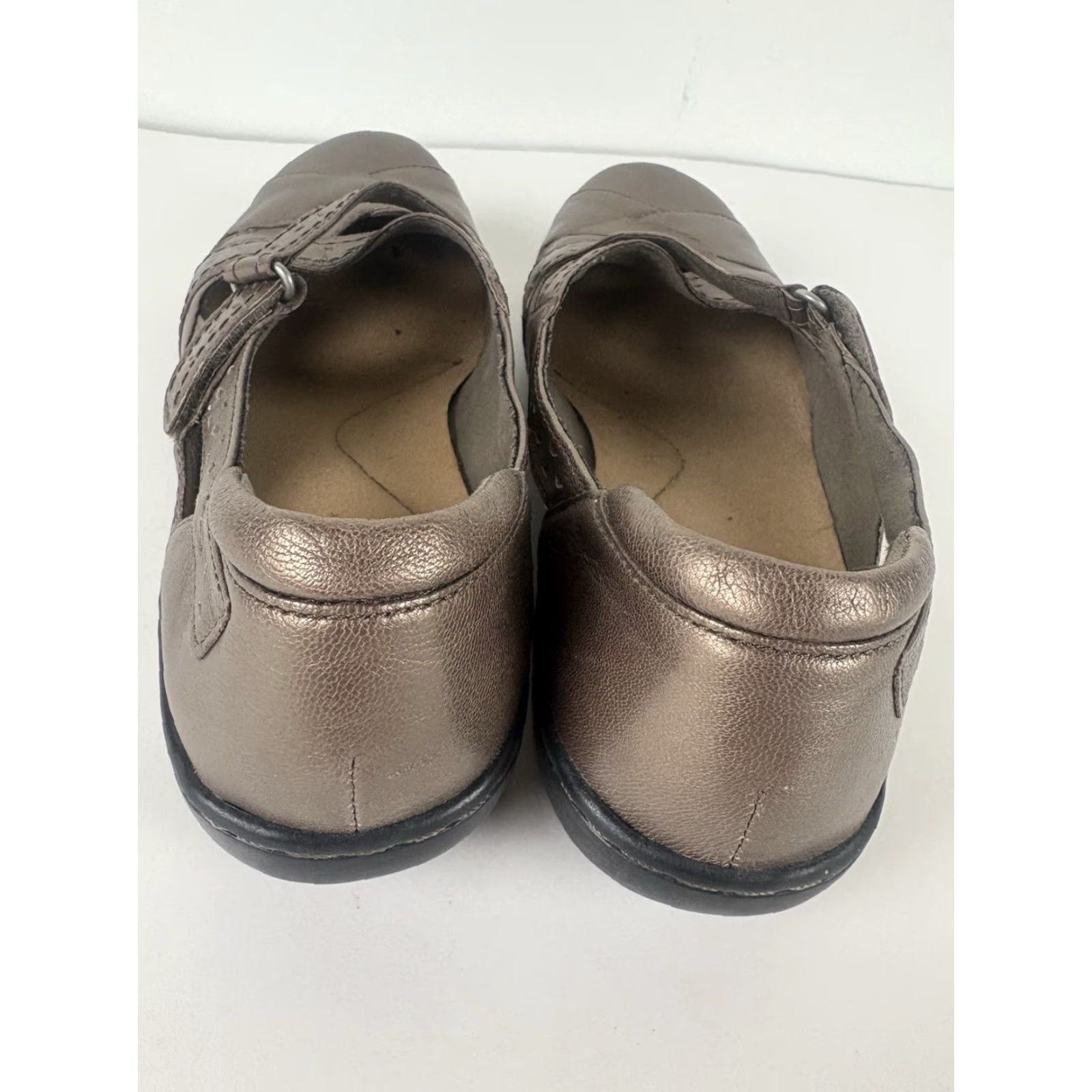 Clarks Clarks Sandals Slip-On Bronze Leather Womens Size 9.5W Size US 10 / IT 40 - 5 Thumbnail